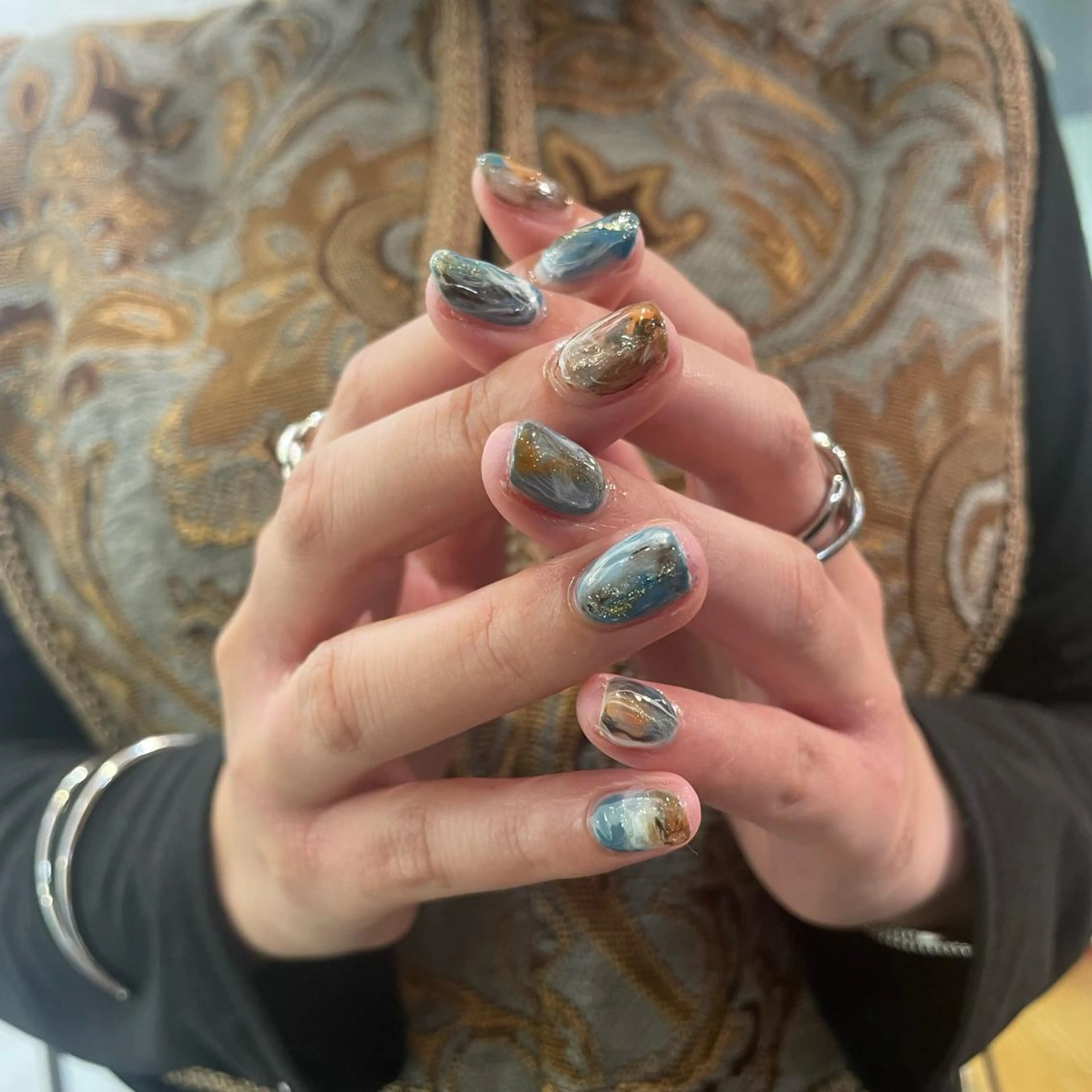 ネイル ニュアンスネイル ハンドネイル 韓国ヘア🦋 MIYUのヘアスタイル