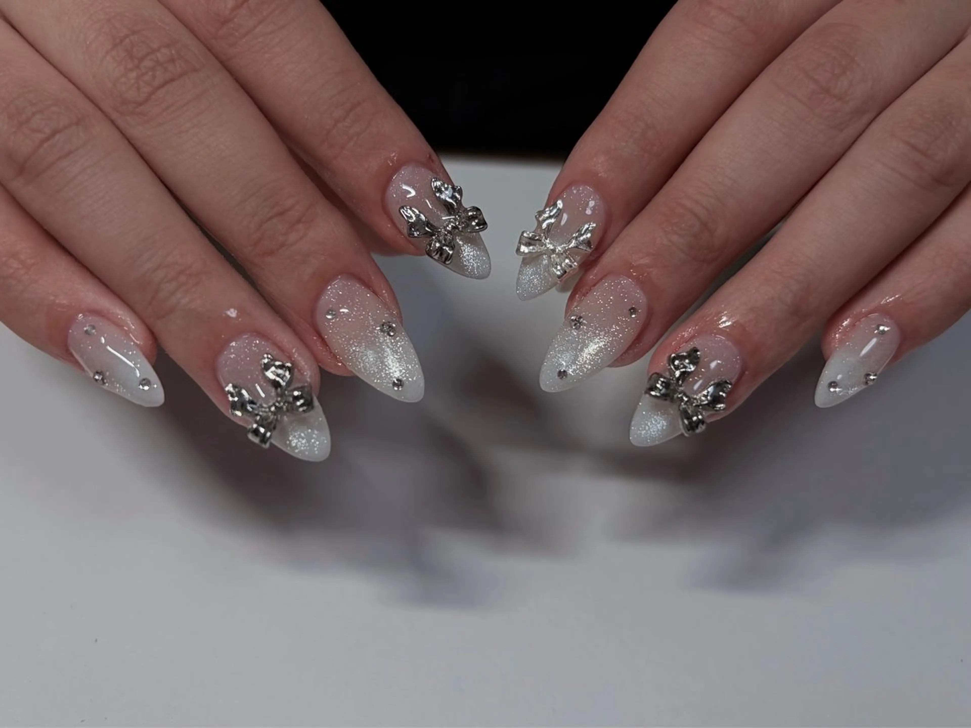 ネイル グラデーション マグネットネイル ハンドネイル nayu nailのネイルデザイン