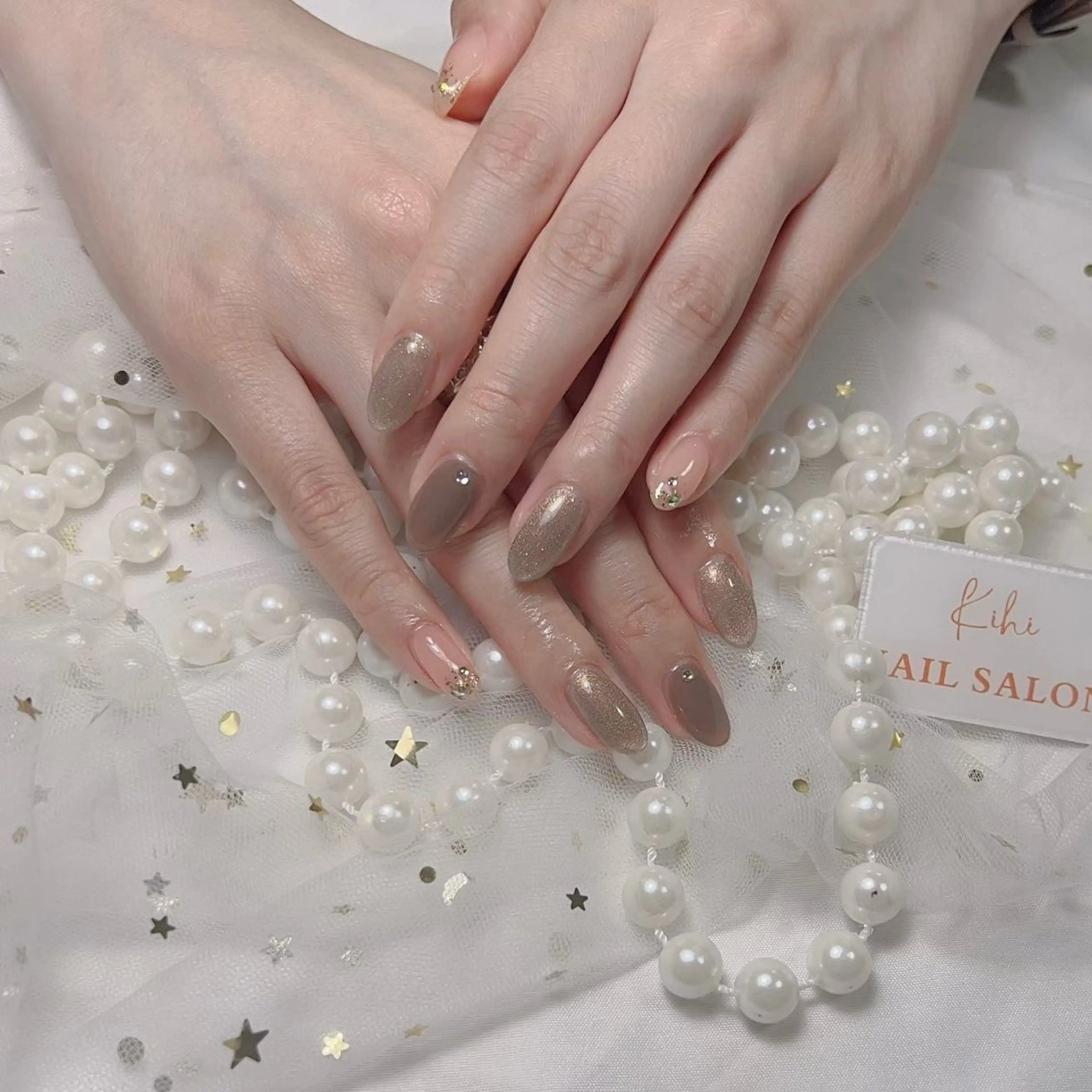 ネイル アートネイル フレンチネイル ジェルネイル グラデーション 韓国ネイル ハンドネイル 💕鈴木ユリ パラジェル/オフ無料のネイルデザイン