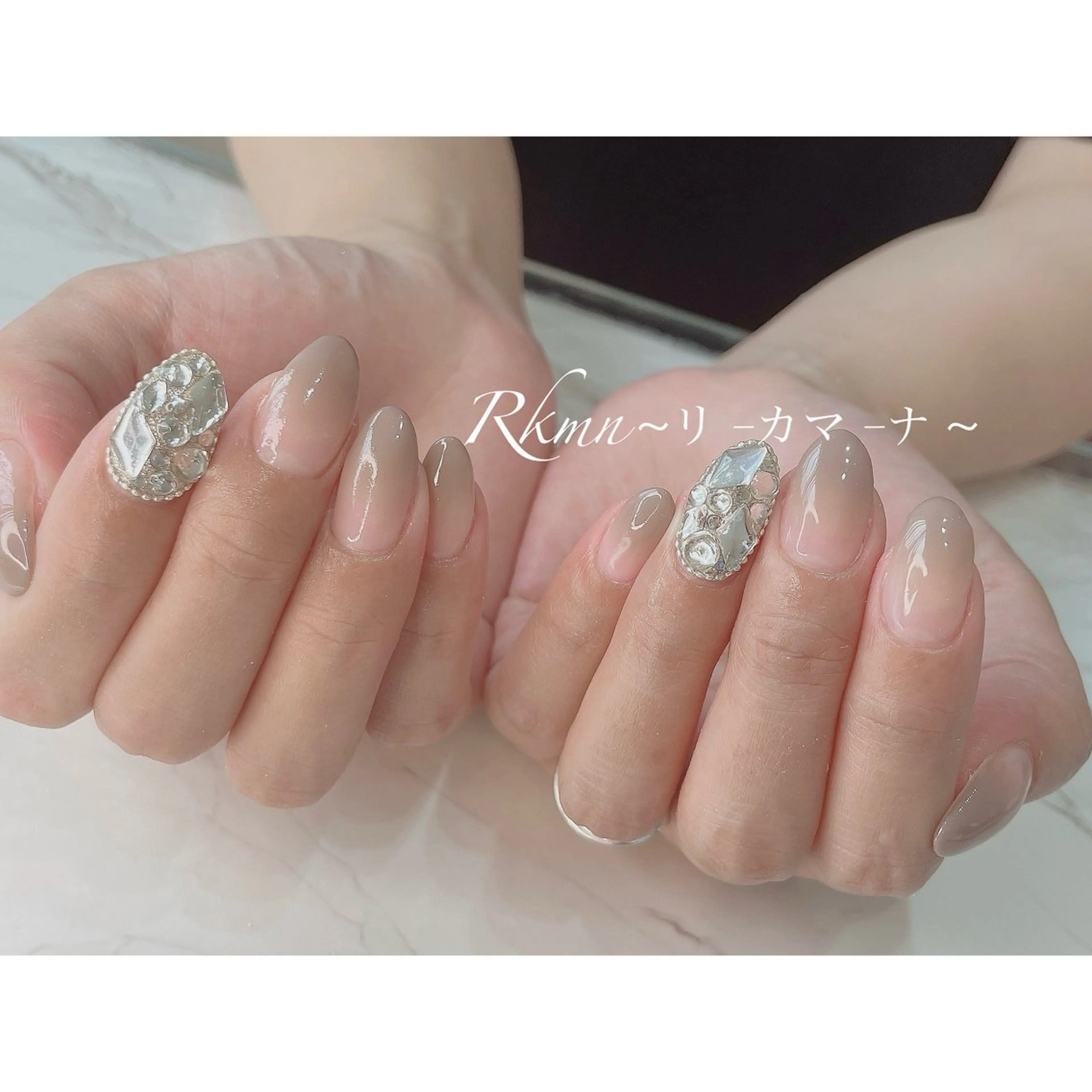 ネイル アートネイル グラデーション 春ネイル ハンドネイル フットネイル ハンドケア Rkmn ~リ-カマ-ナ~のネイルデザイン