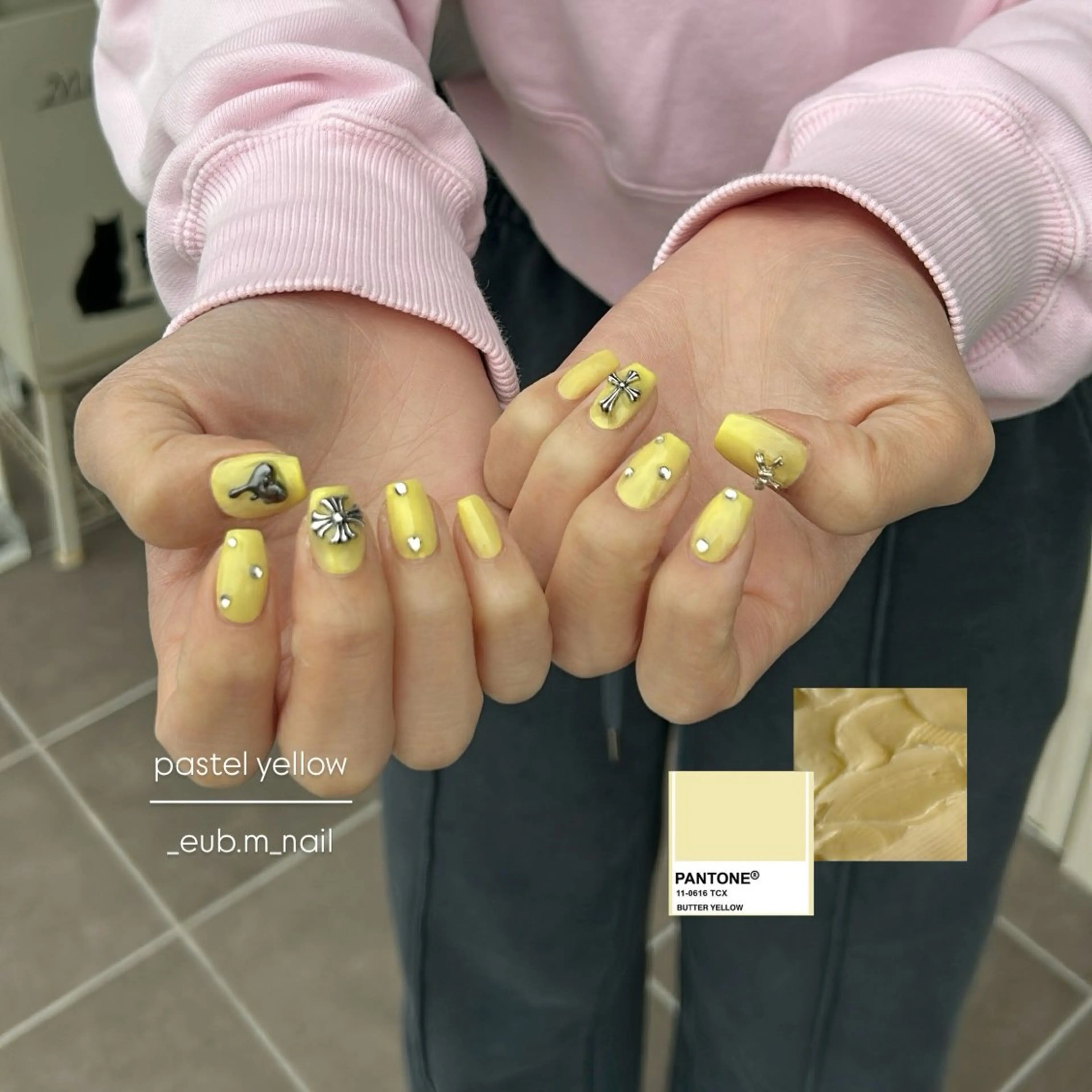 ネイル 春ネイル ハンドネイル 深夜ネイルサロン eub.m_nailのネイルデザイン