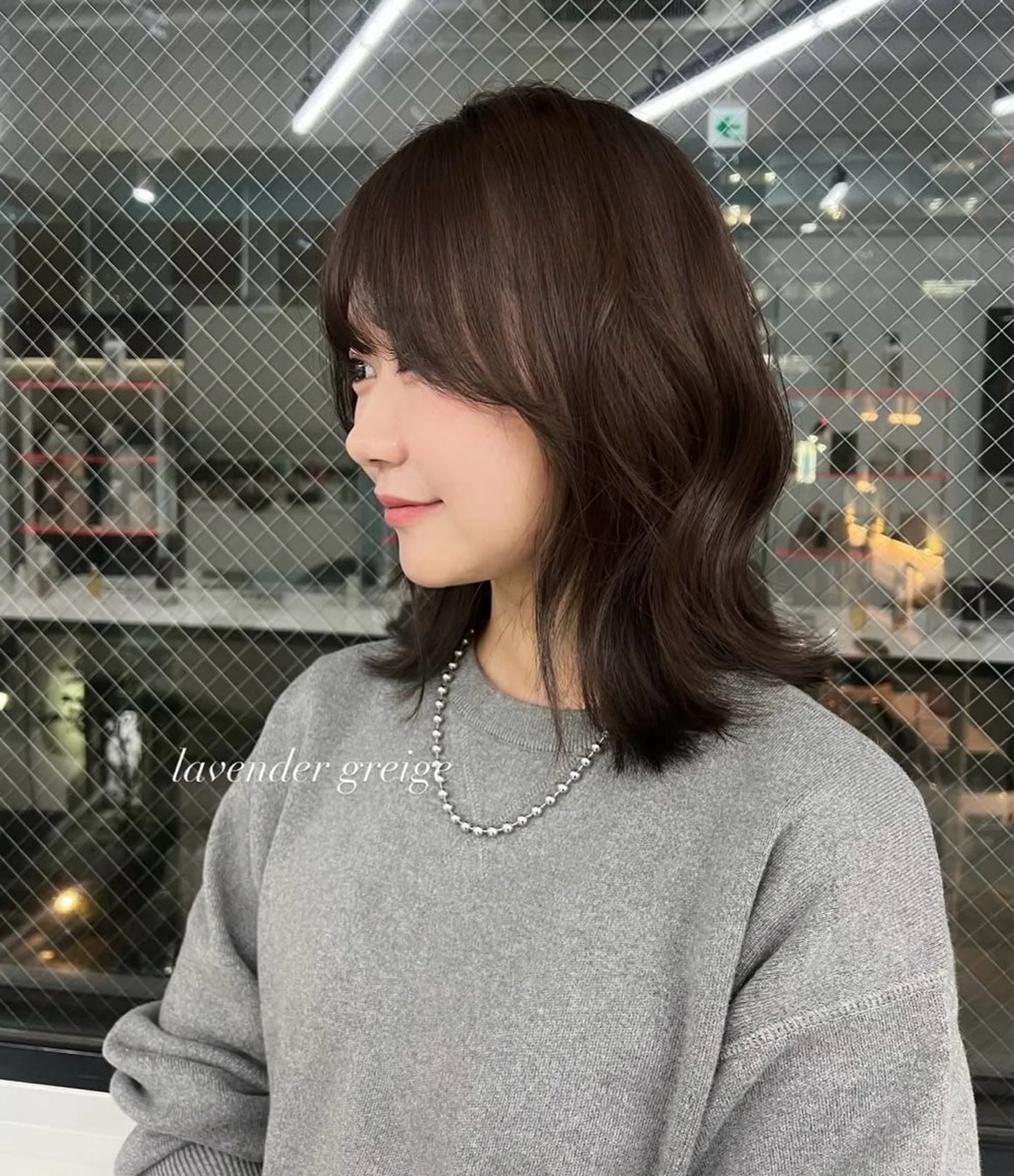 セミロング 透明感ベージュ 🎀Sayaka🎀のヘアスタイル