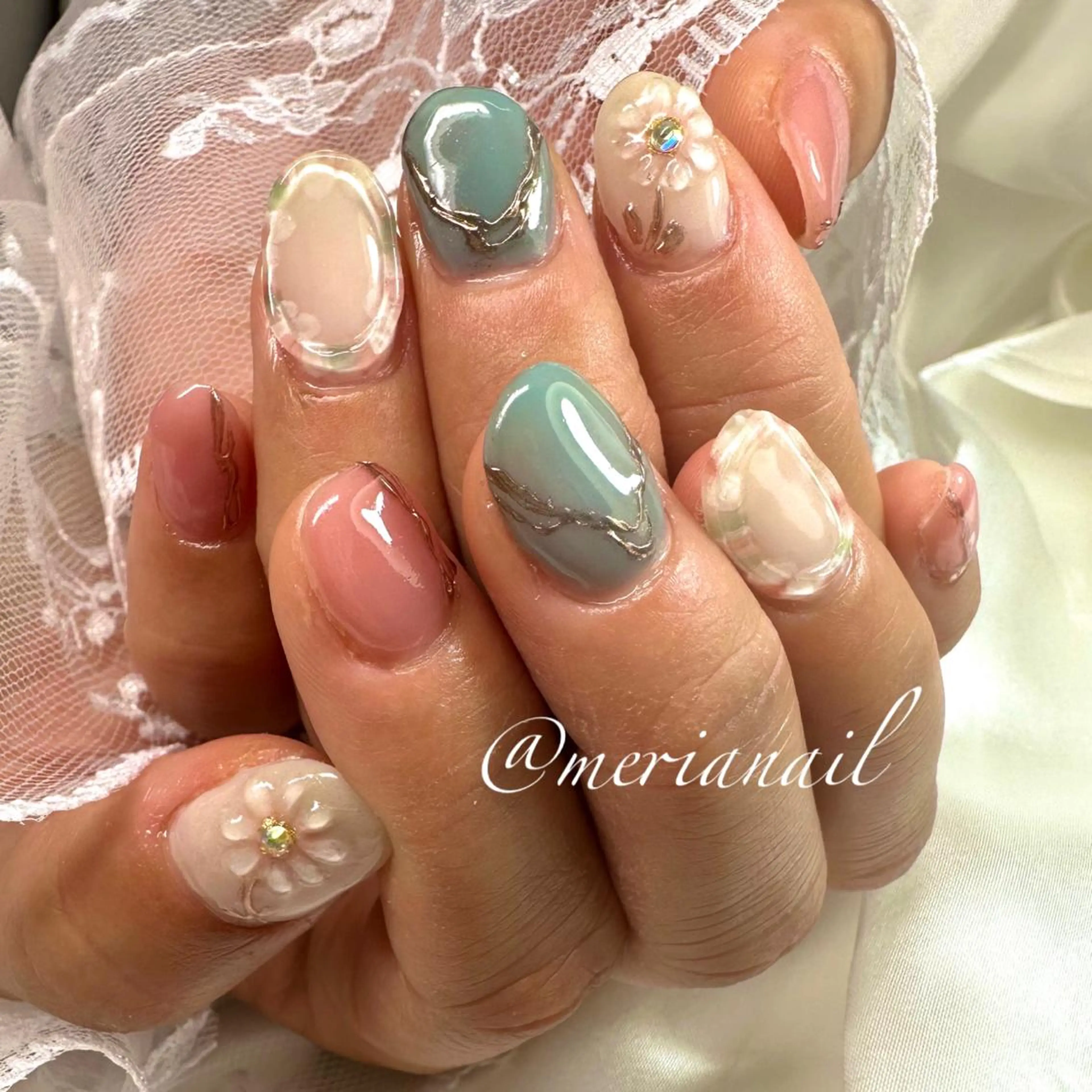 ショート カラー メンズ ネイル アイブロウ メンズ韓国風 眉カラー メンズアイブロウ 韓国風ヘア 韓国ネイル INFINITY所属・INFINITY nailのネイルデザイン