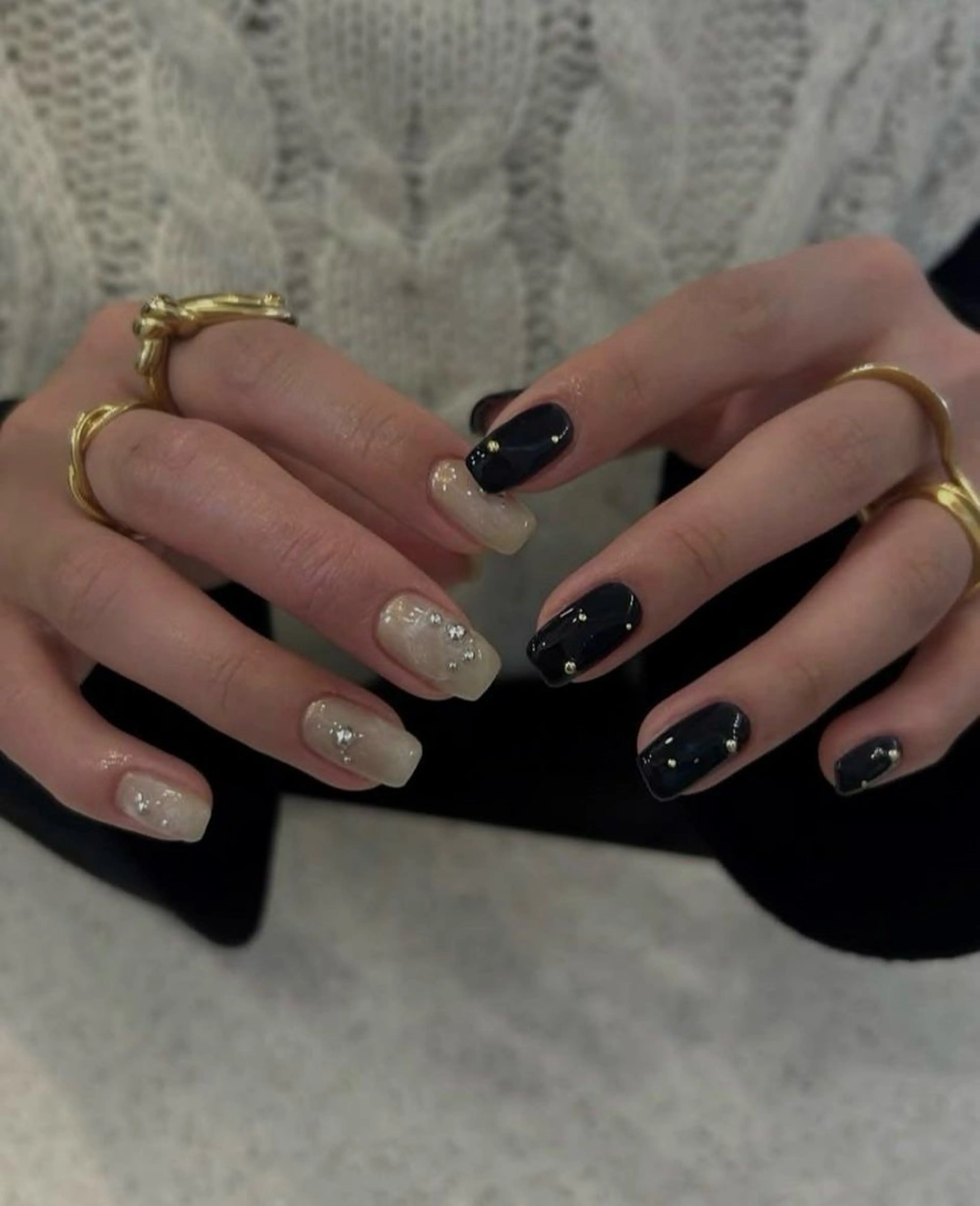 ネイル 韓国ネイル 持ち込み ニュアンスネイル ネイルチップ ハンドネイル ANA.CHUO 本川越店舗のネイルデザイン