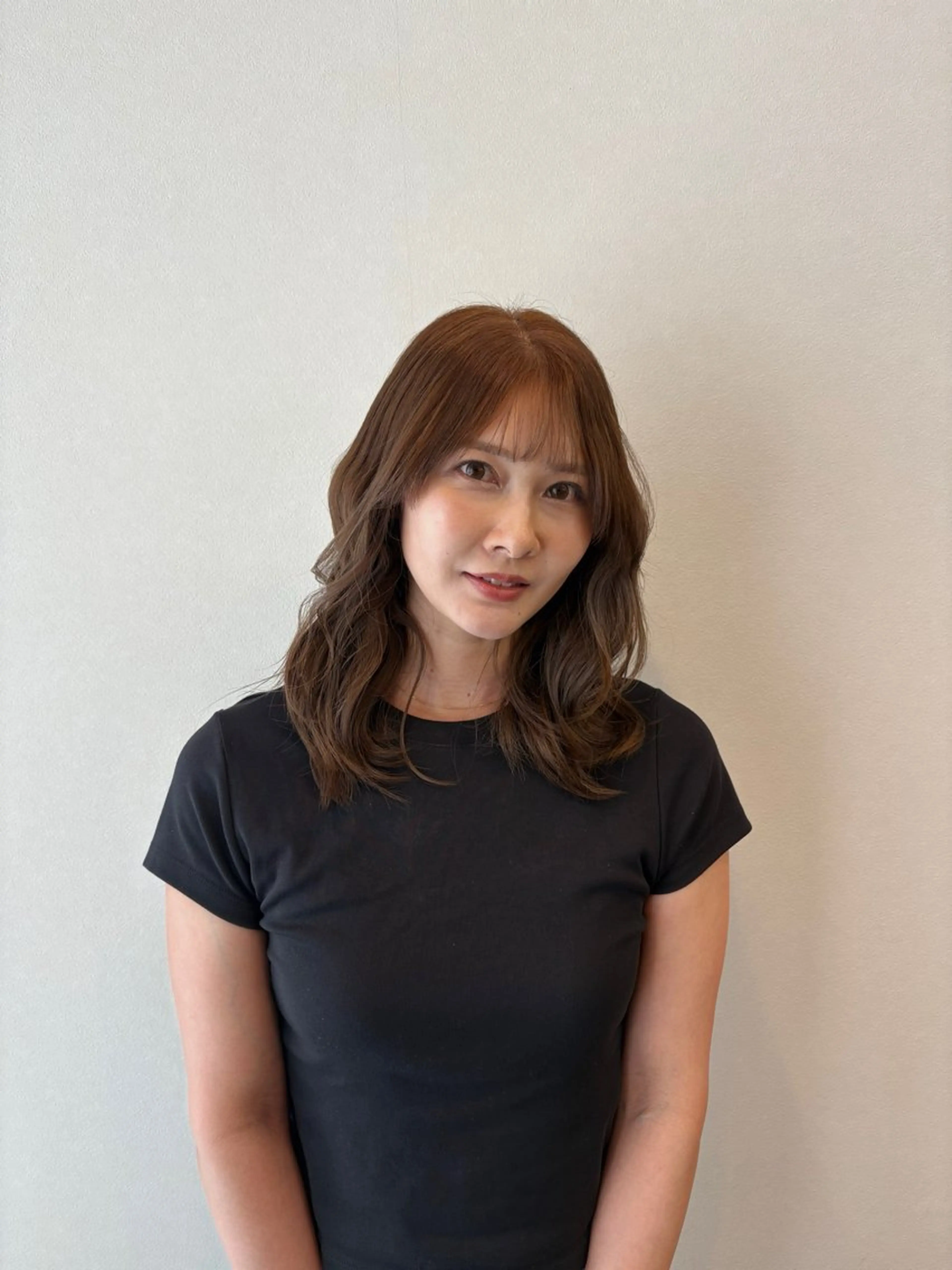 ミディアム カラー カノエ博多ミスト mizukiのヘアスタイル