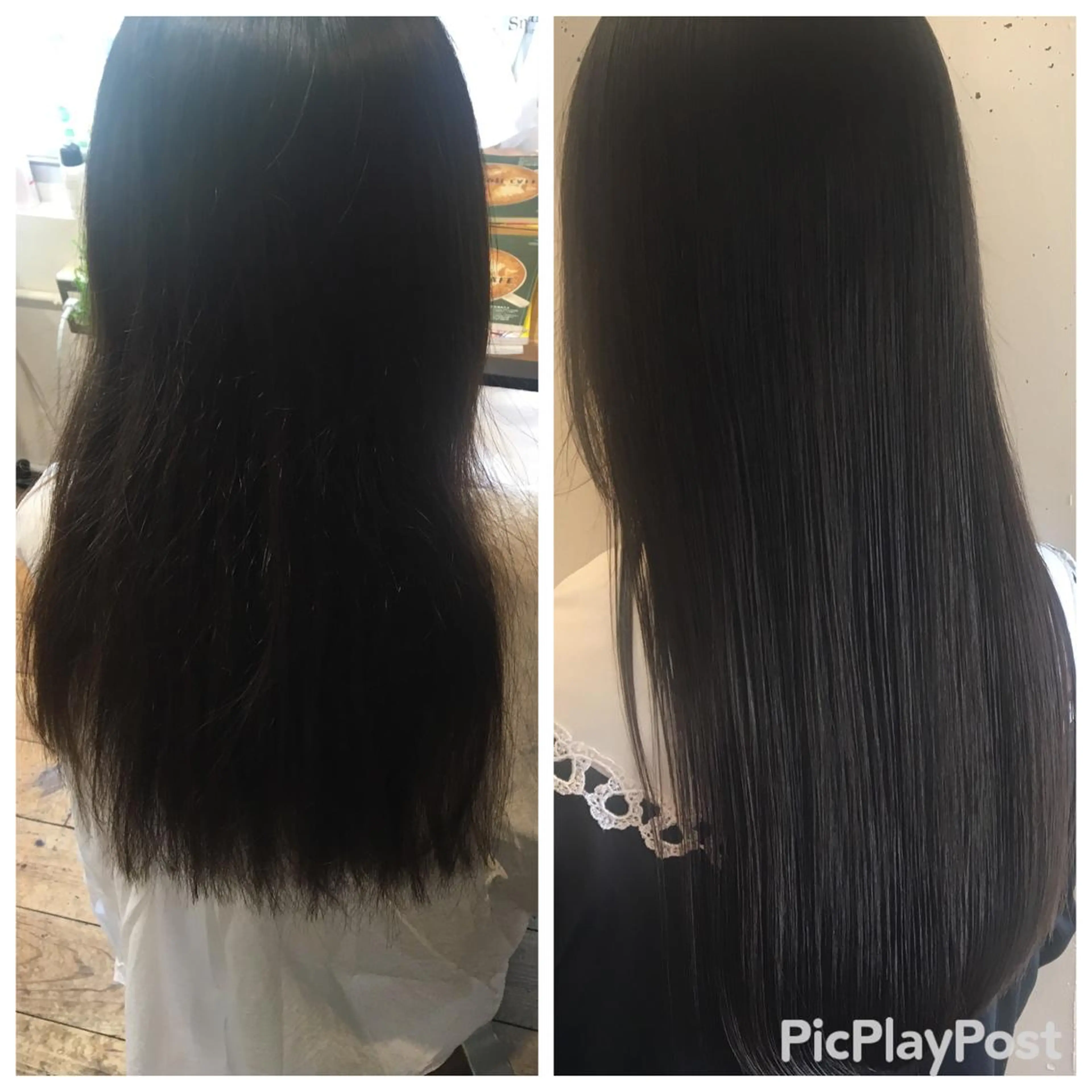 ロング 髪質改善 トリートメント 凪の 旅先のヘアスタイル