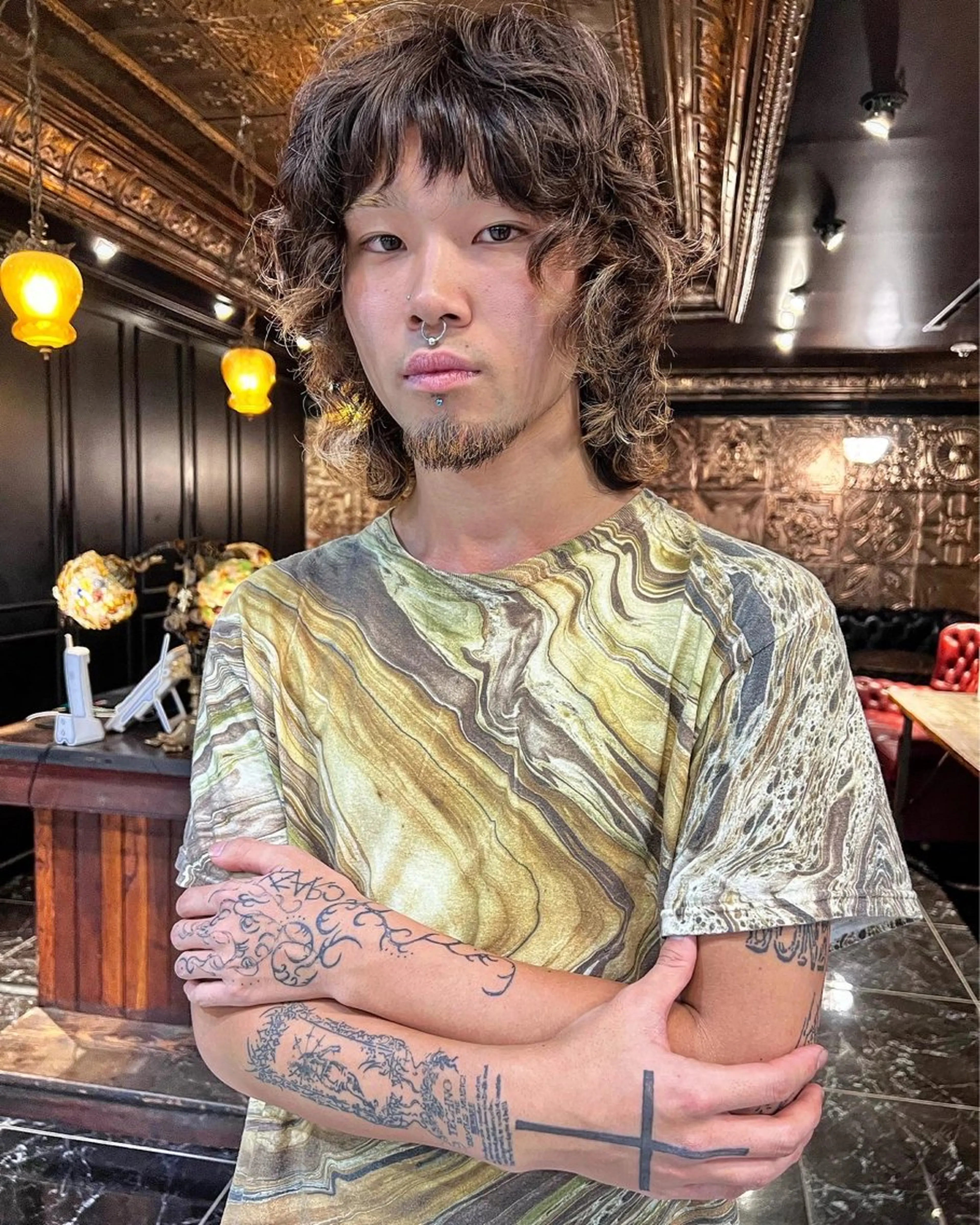 ミディアム メンズ haco＋所属・圧倒的デザイン力 店長🎨RENAのヘアスタイル