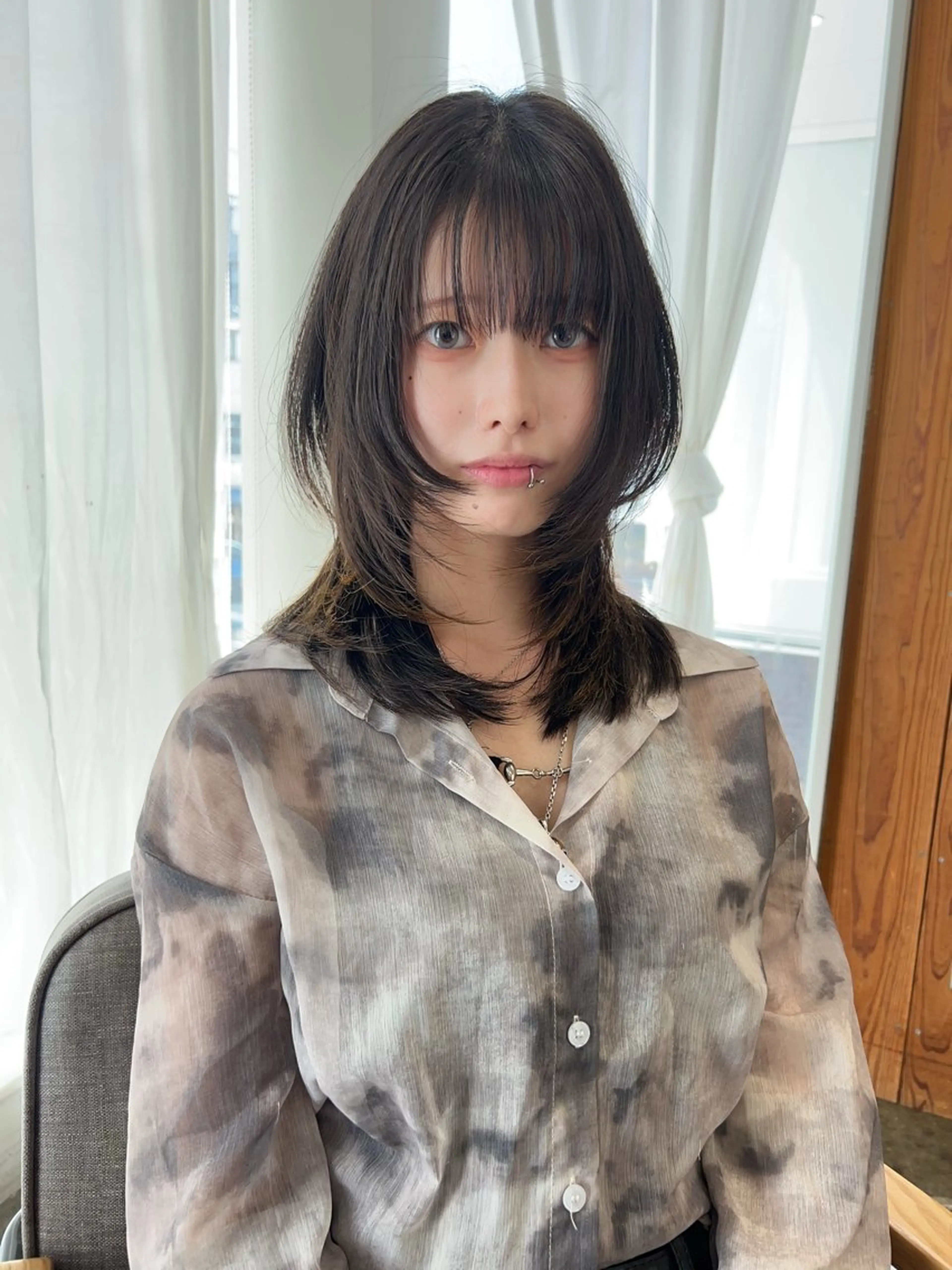 ミディアム ハッシュカット カット トリートメント 韓国レイヤー/ハイ トーン/優太のヘアスタイル