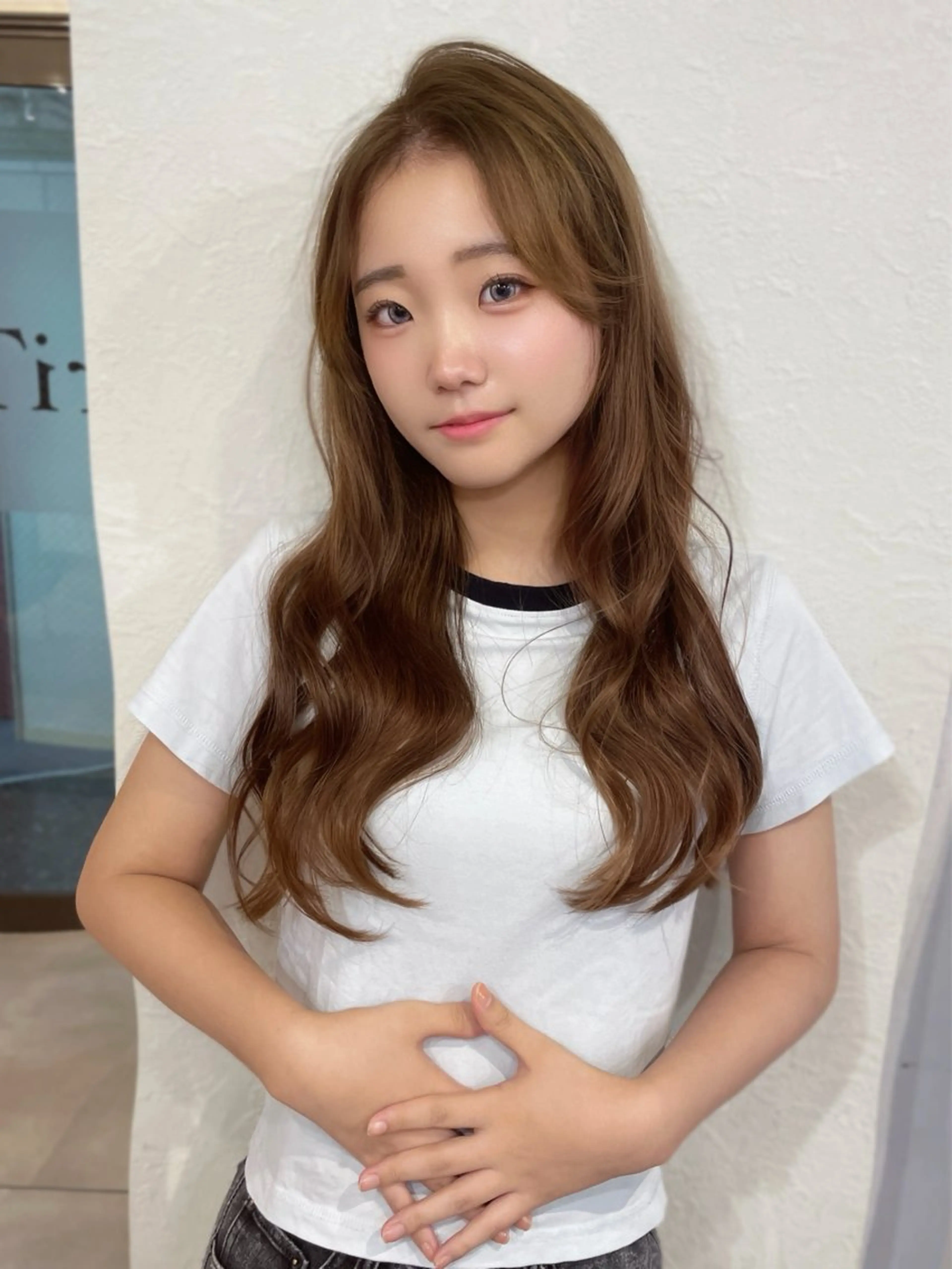 ロング カラー INCE HAIR京都四条大宮所属・似合わせカット/ 顔周りカット/まりなのヘアスタイル