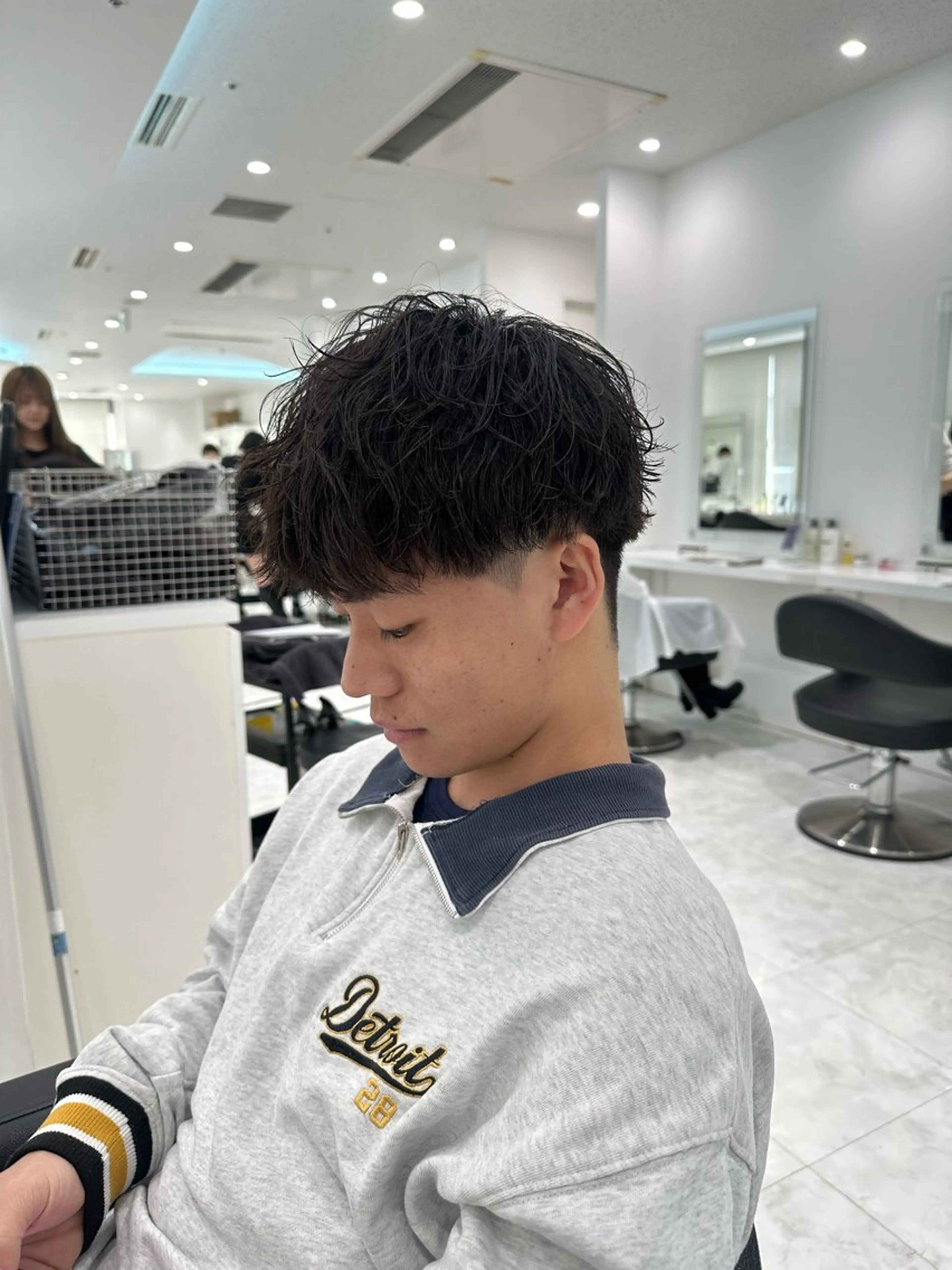 ショート パーマ メンズ カット パーマ 🐺韓国風メンズ特化 あさひ🐺のヘアスタイル