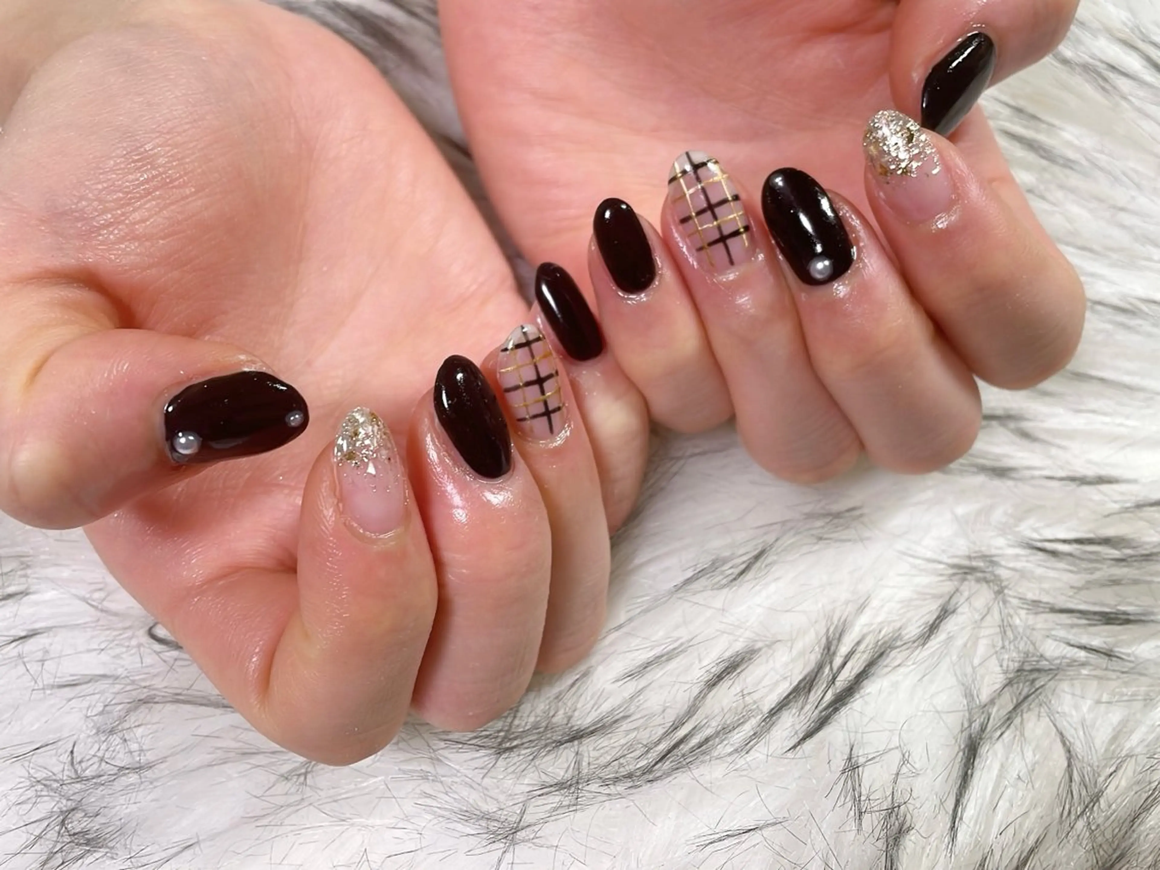 ネイル オーロラネイル フットネイル フレンチネイル ジェルネイル 韓国ネイル ハンドネイル kiki nail 二子玉川のネイルデザイン