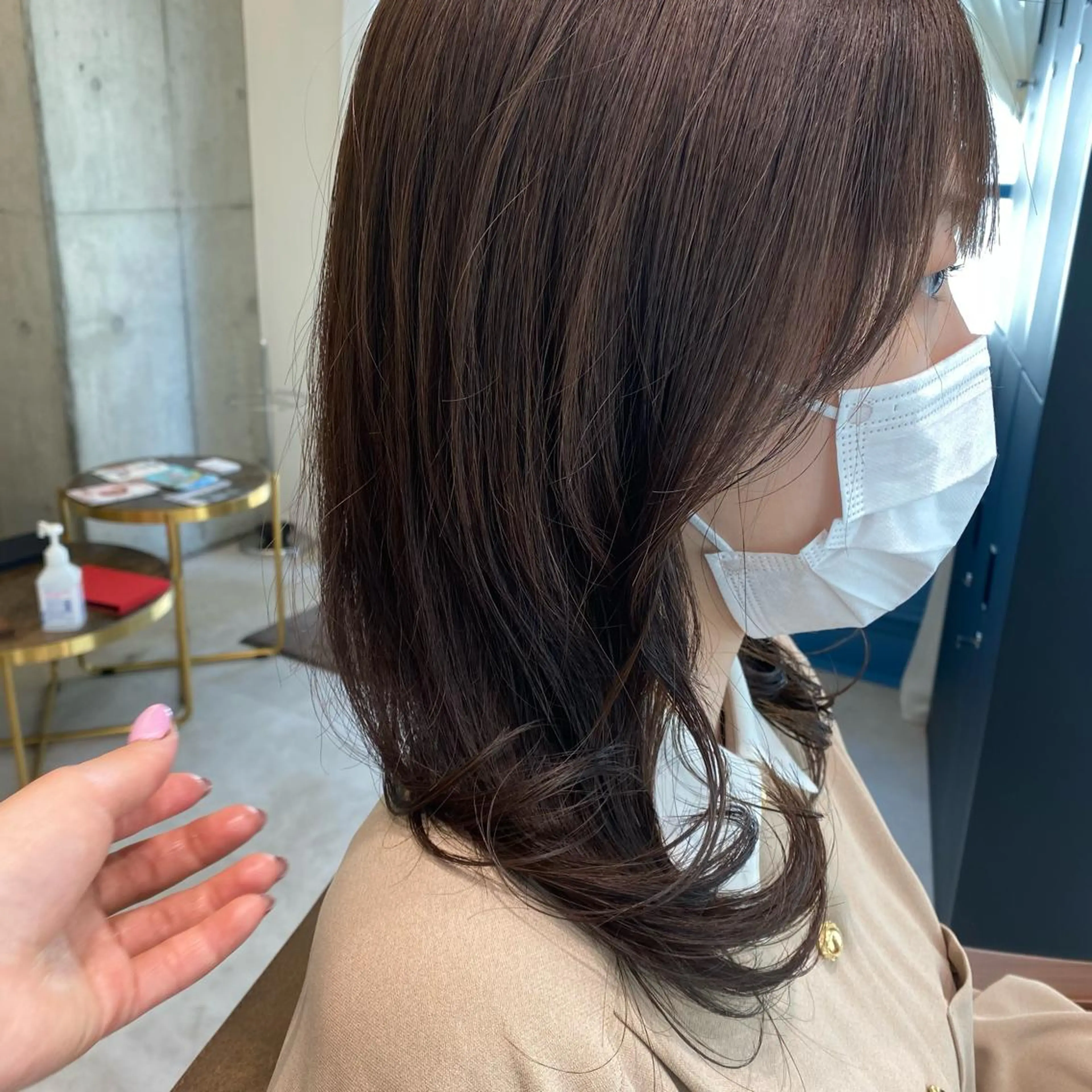 セミロング 大久保 優香のヘアスタイル