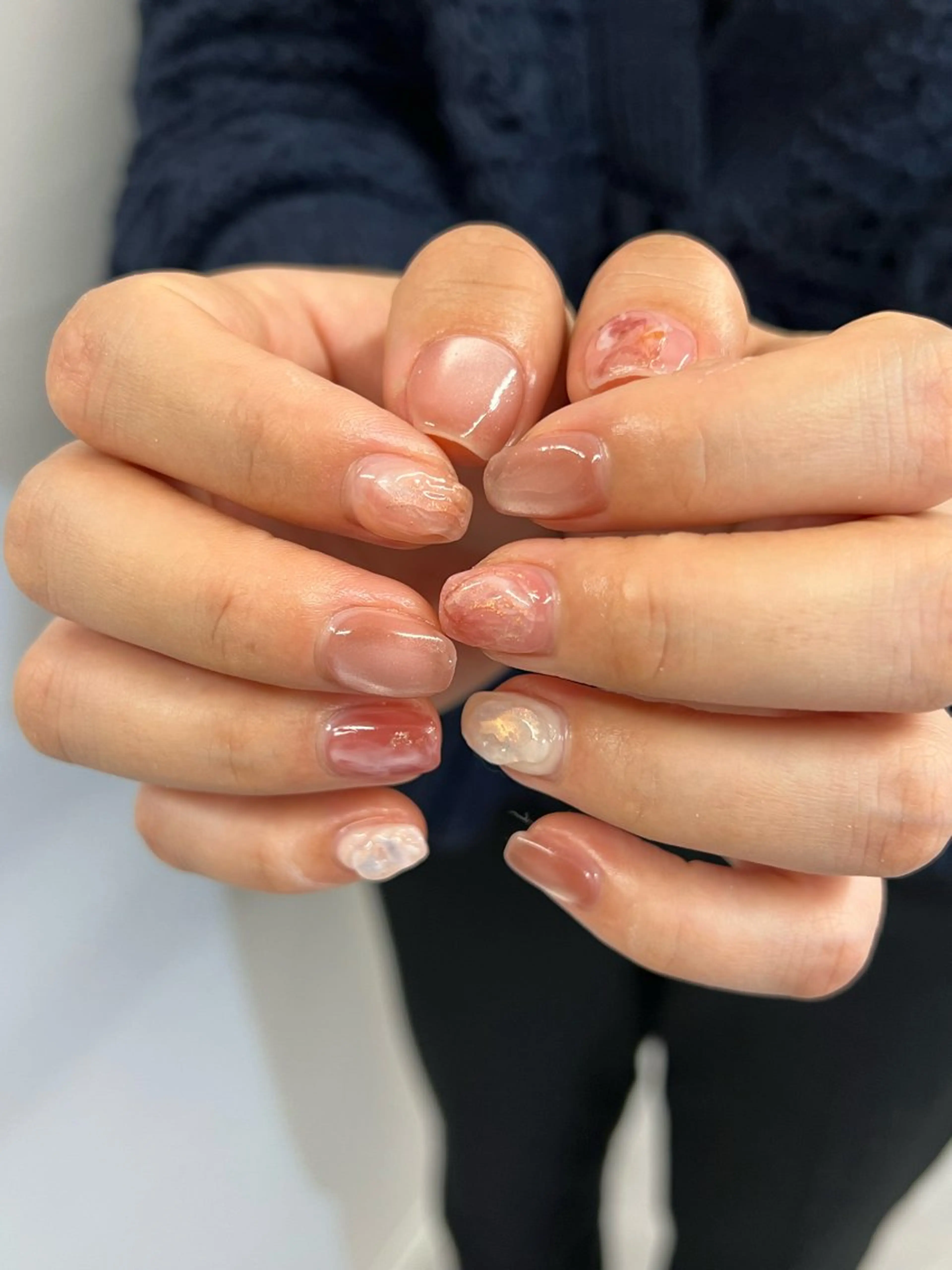 ネイル ジェルネイル マグネットネイル ニュアンスネイル オフィスネイル パラジェル ハンドネイル ハンドケア Bana_ Nailのその他イメージ