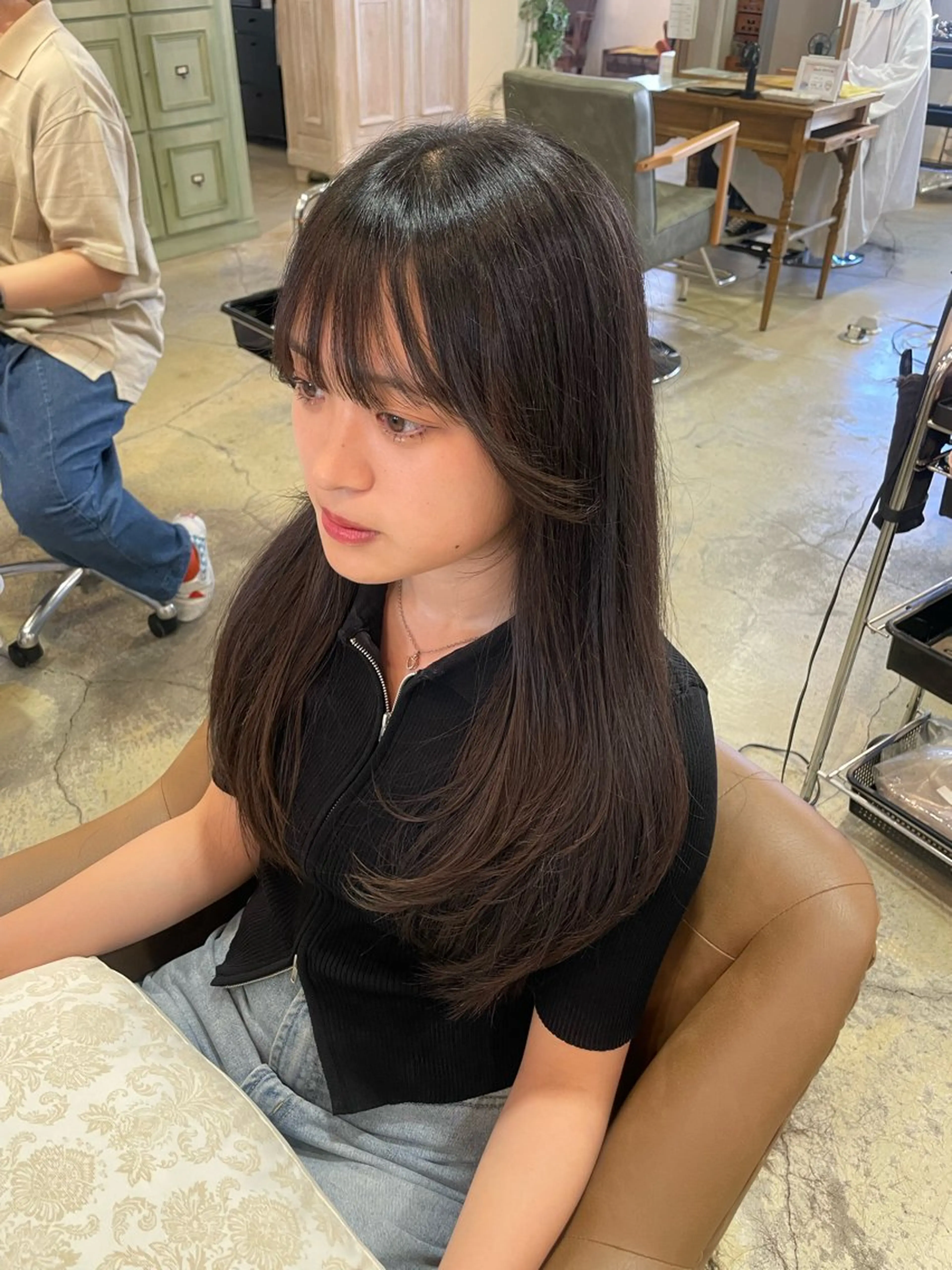 ロング ロング 艶感暖色カラー /透明感/瀬戸山舞のヘアスタイル