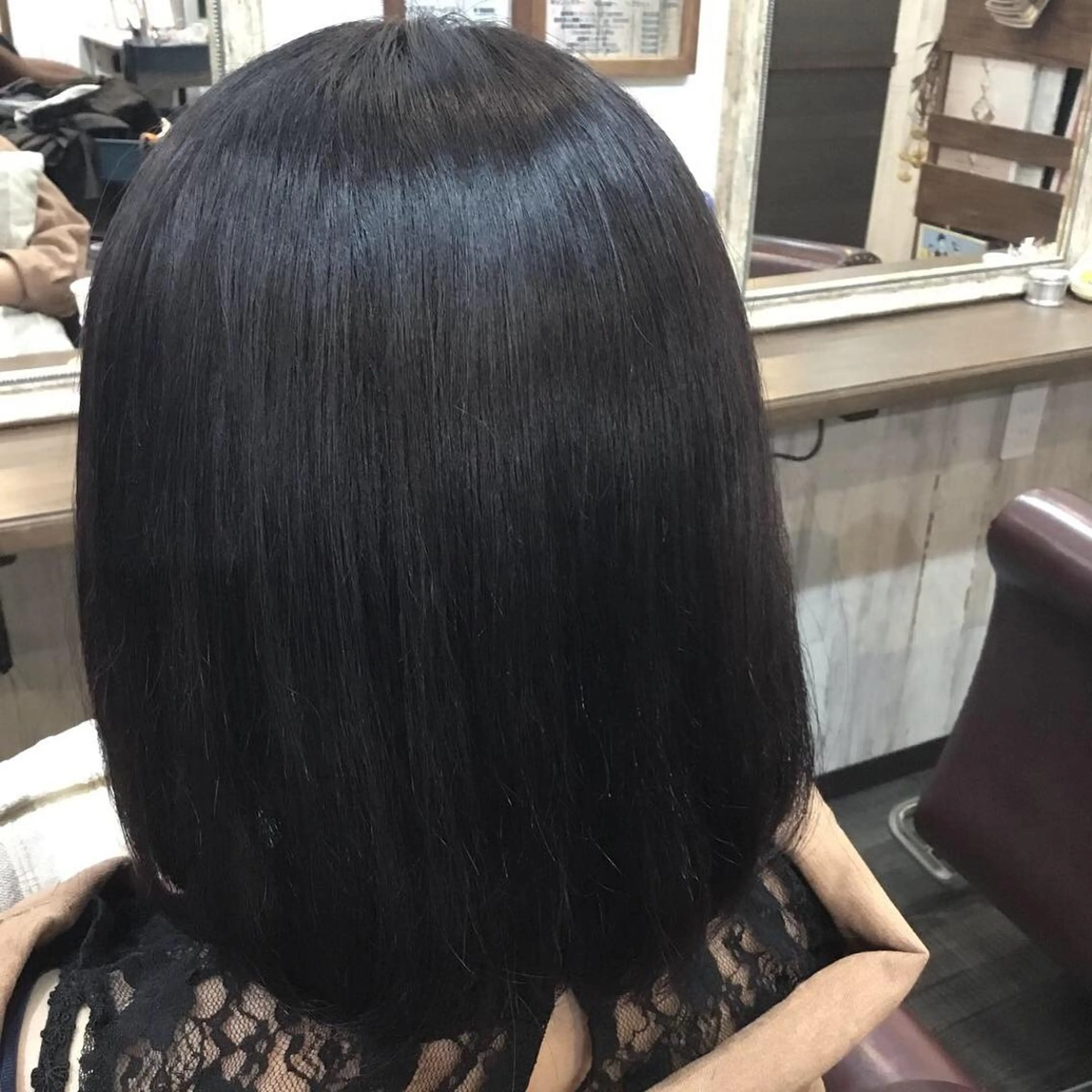 ミディアム カラー パーマ 金崎 新吾のヘアスタイル