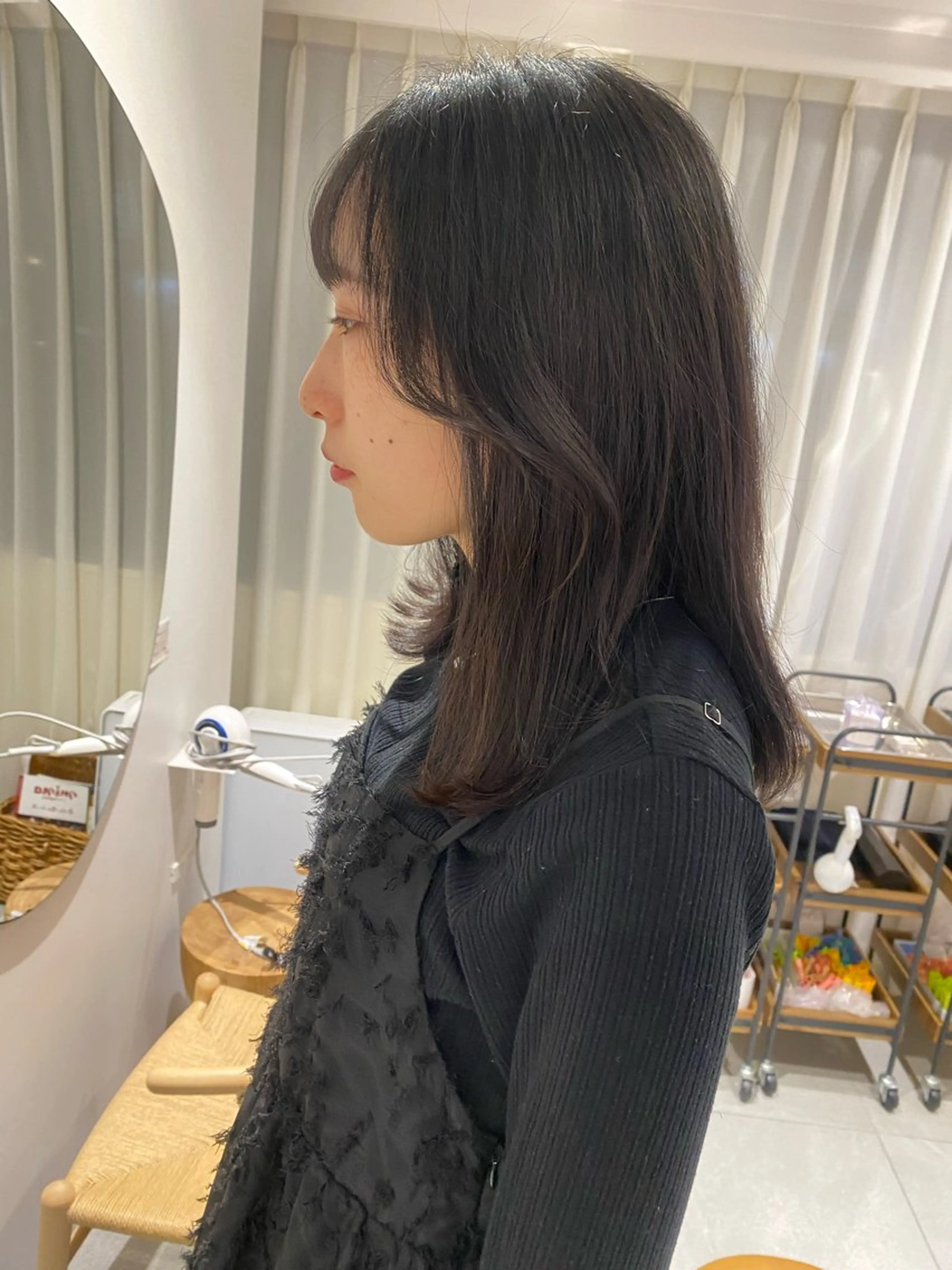 ミディアム knock所属・knock　國友 華乃のヘアスタイル