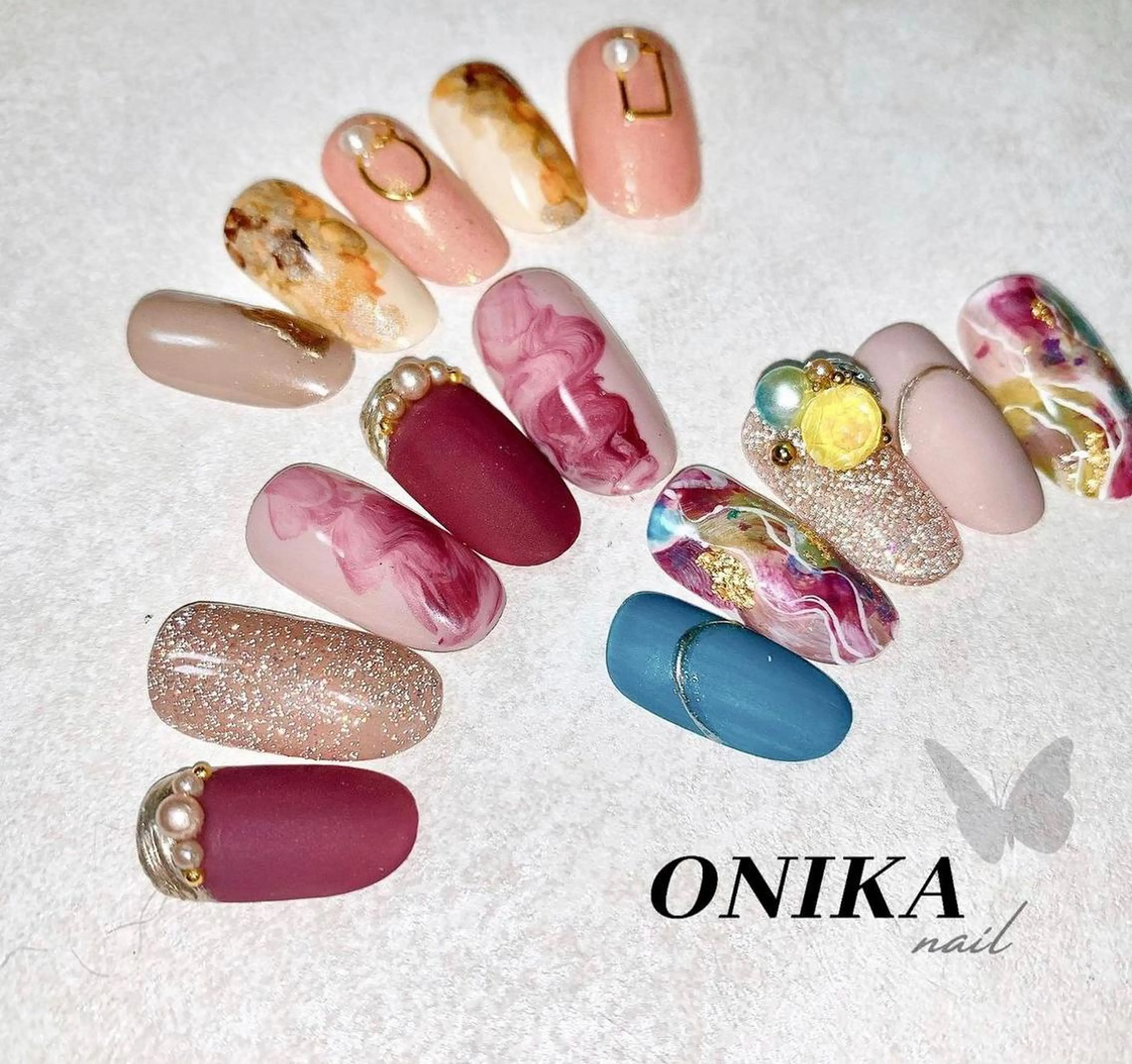 ネイル ジェルネイル 韓国ネイル ニュアンスネイル パラジェル ONIKA Nail 表参道A4徒歩2分のネイルデザイン