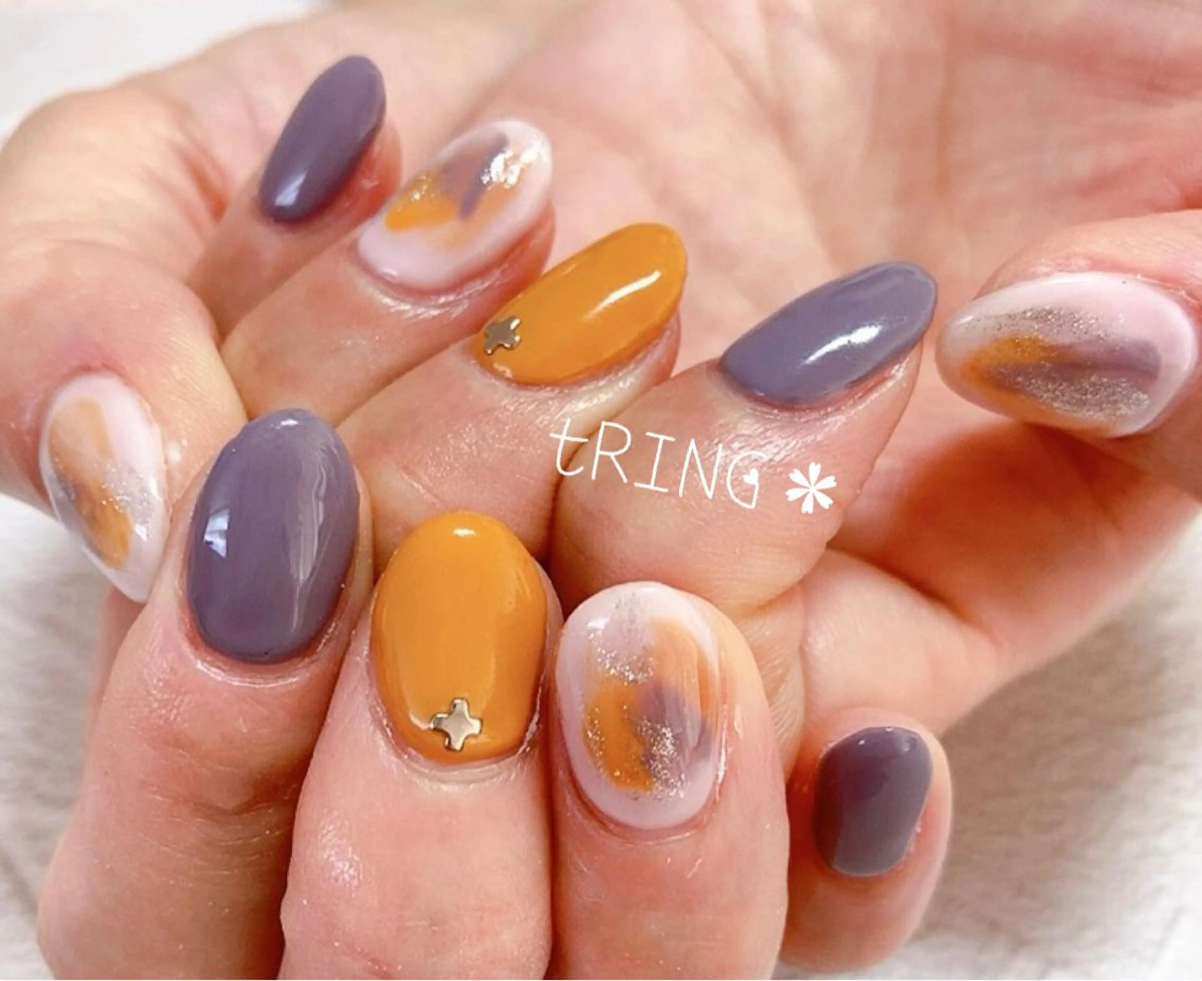 ネイル ハンドネイル tRING＊ しいの木台のネイルデザイン