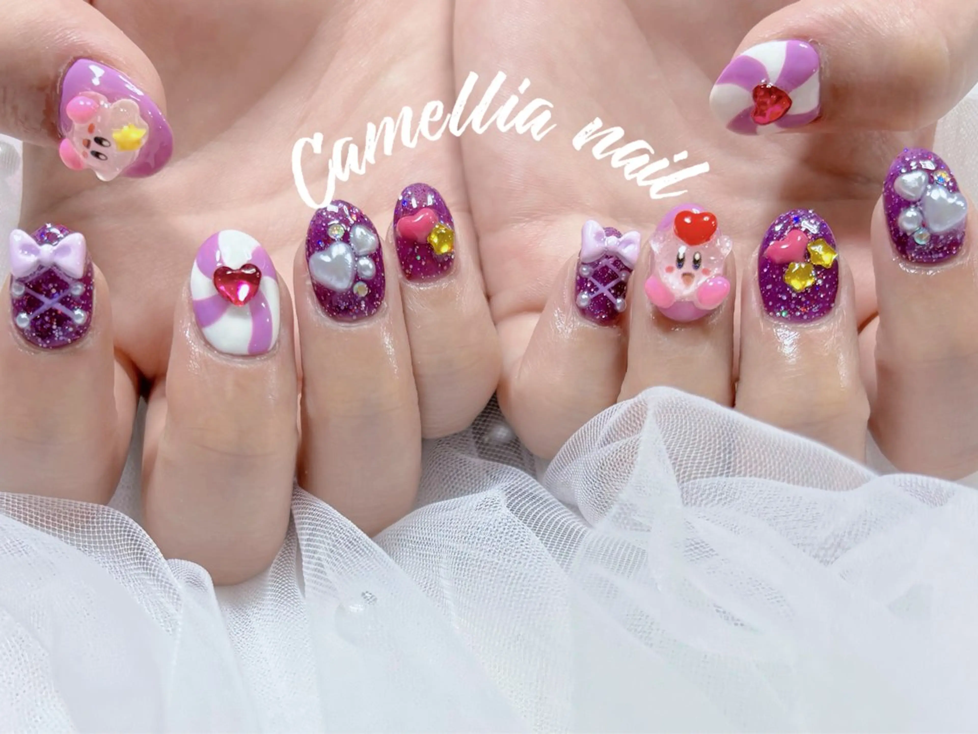 ネイル momoka デザイン長さだしのネイルデザイン