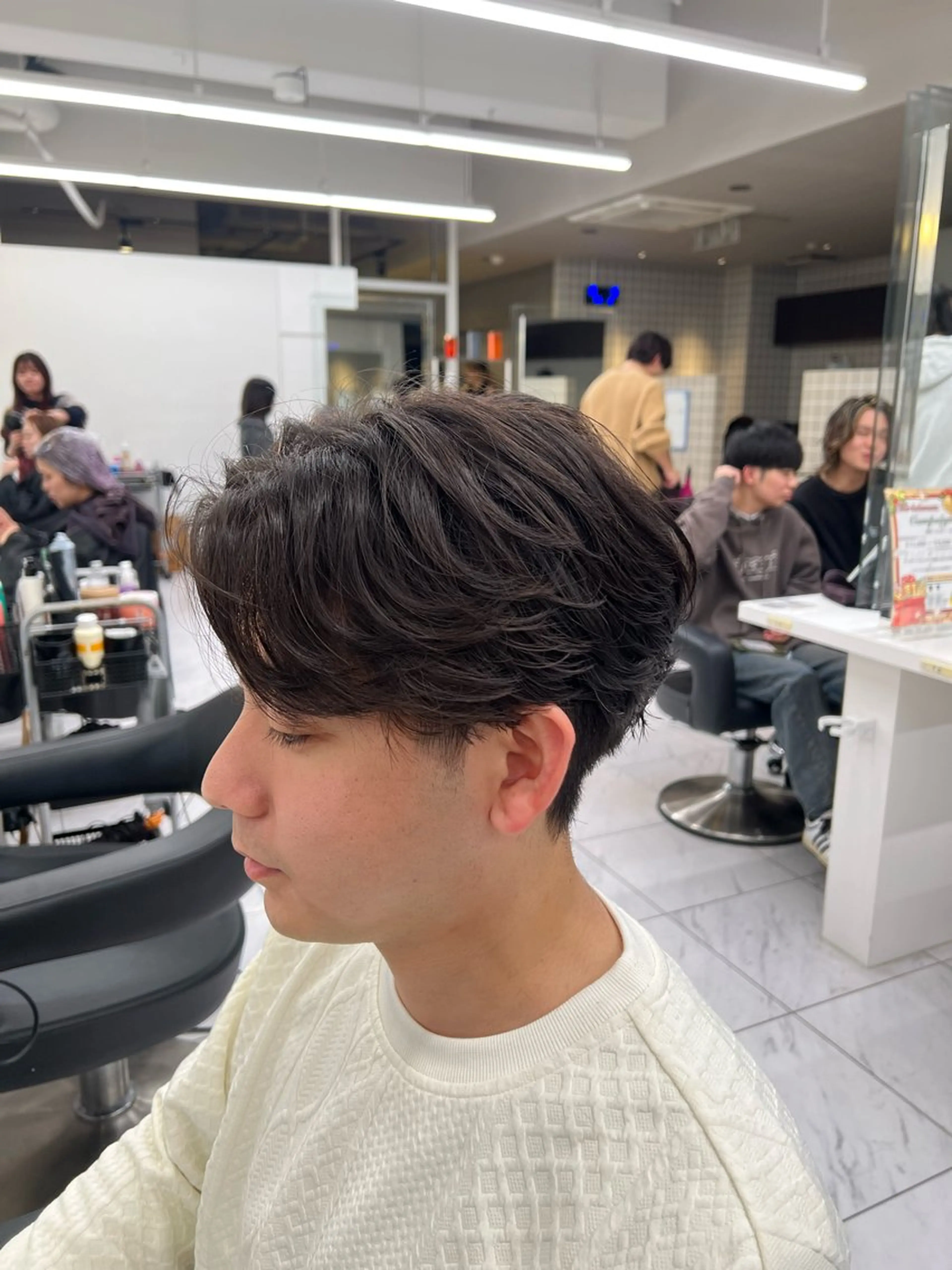 ショート カラー パーマ メンズ カット パーマ 韓国レイヤーカット /REIのヘアスタイル