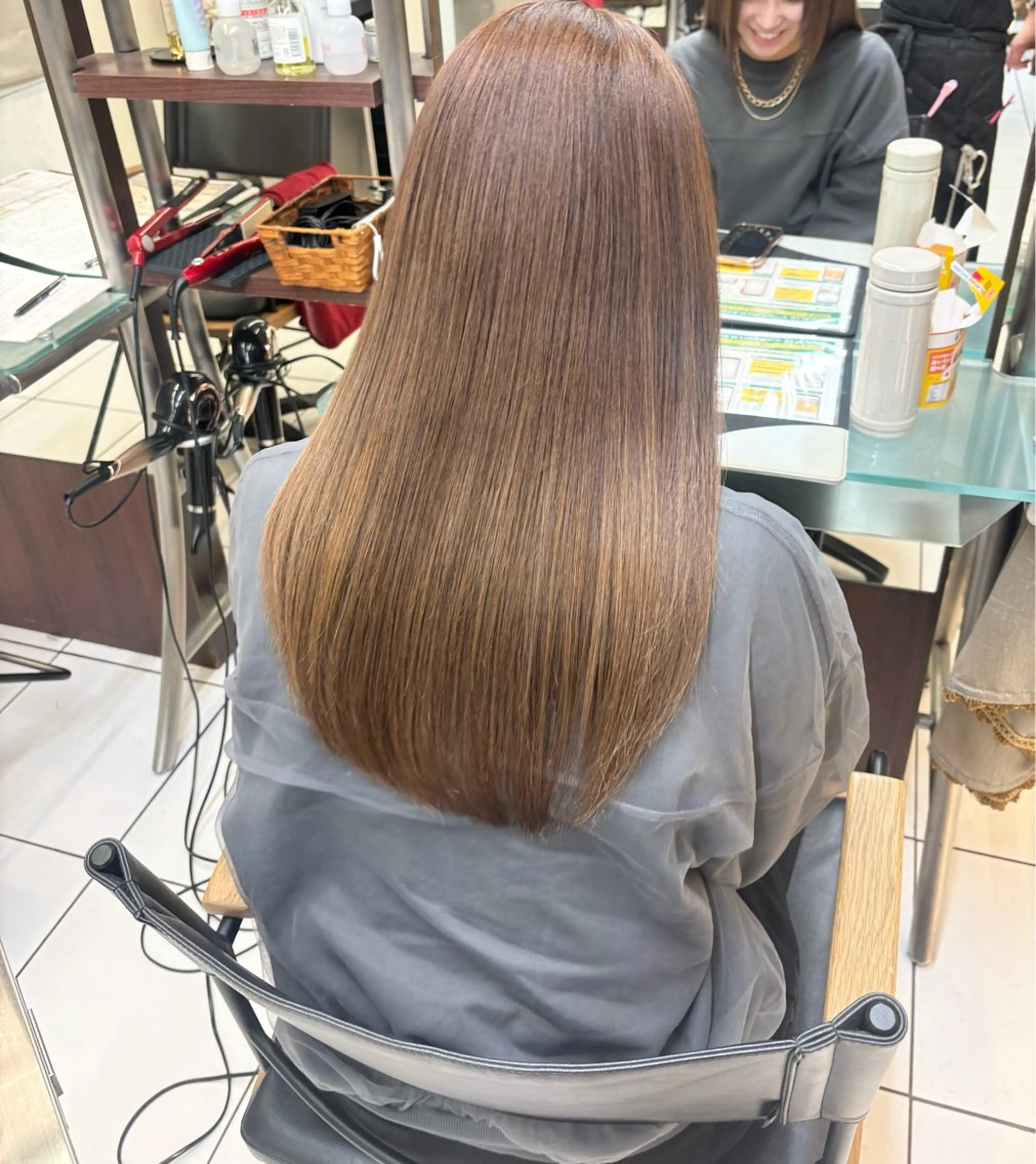 ロング カット ヘアカラー 透明感カラー️🫧 清水杏乃のヘアスタイル