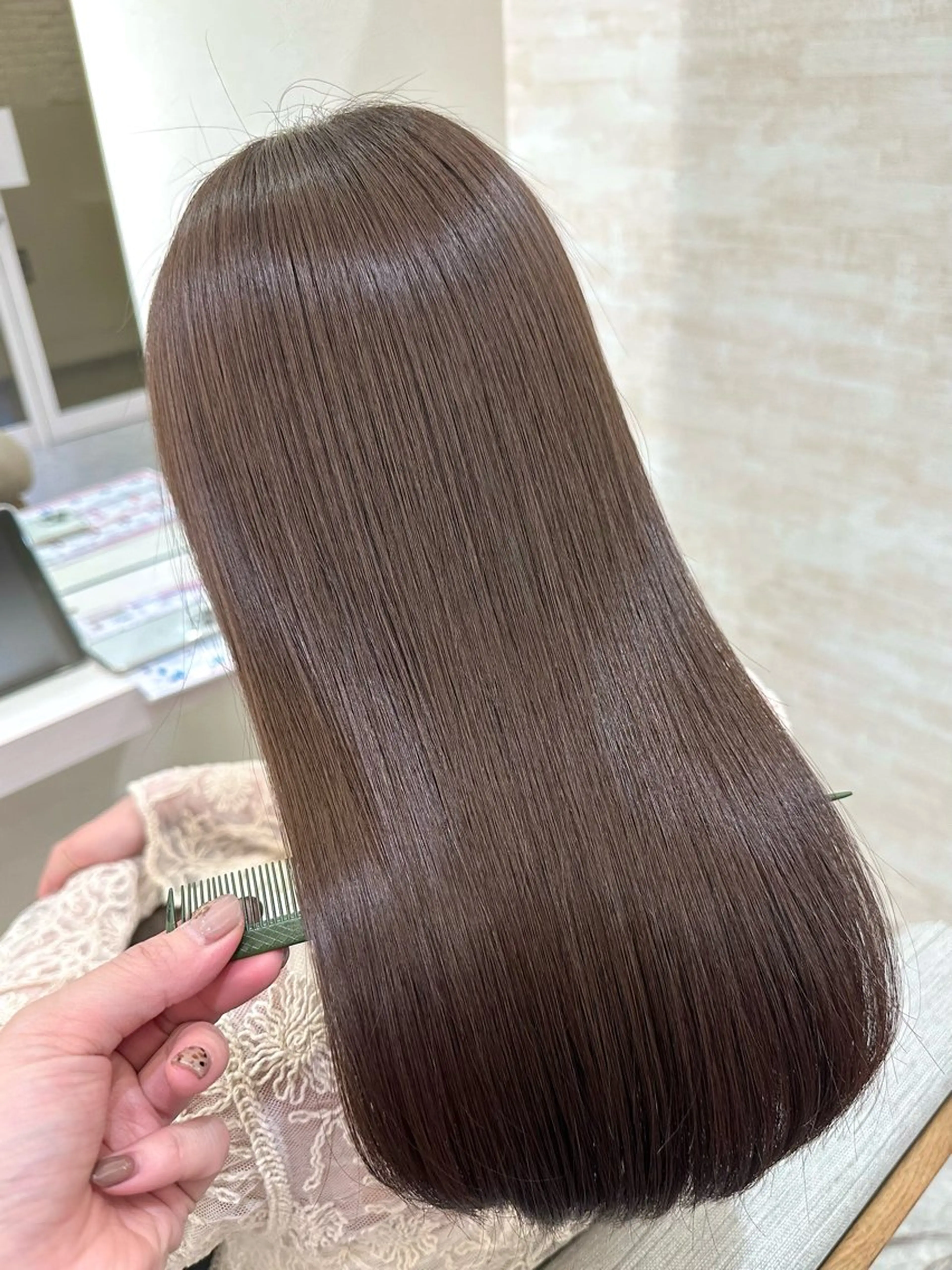 セミロング 髪質改善&ヘアケア 永山若奈のヘアスタイル