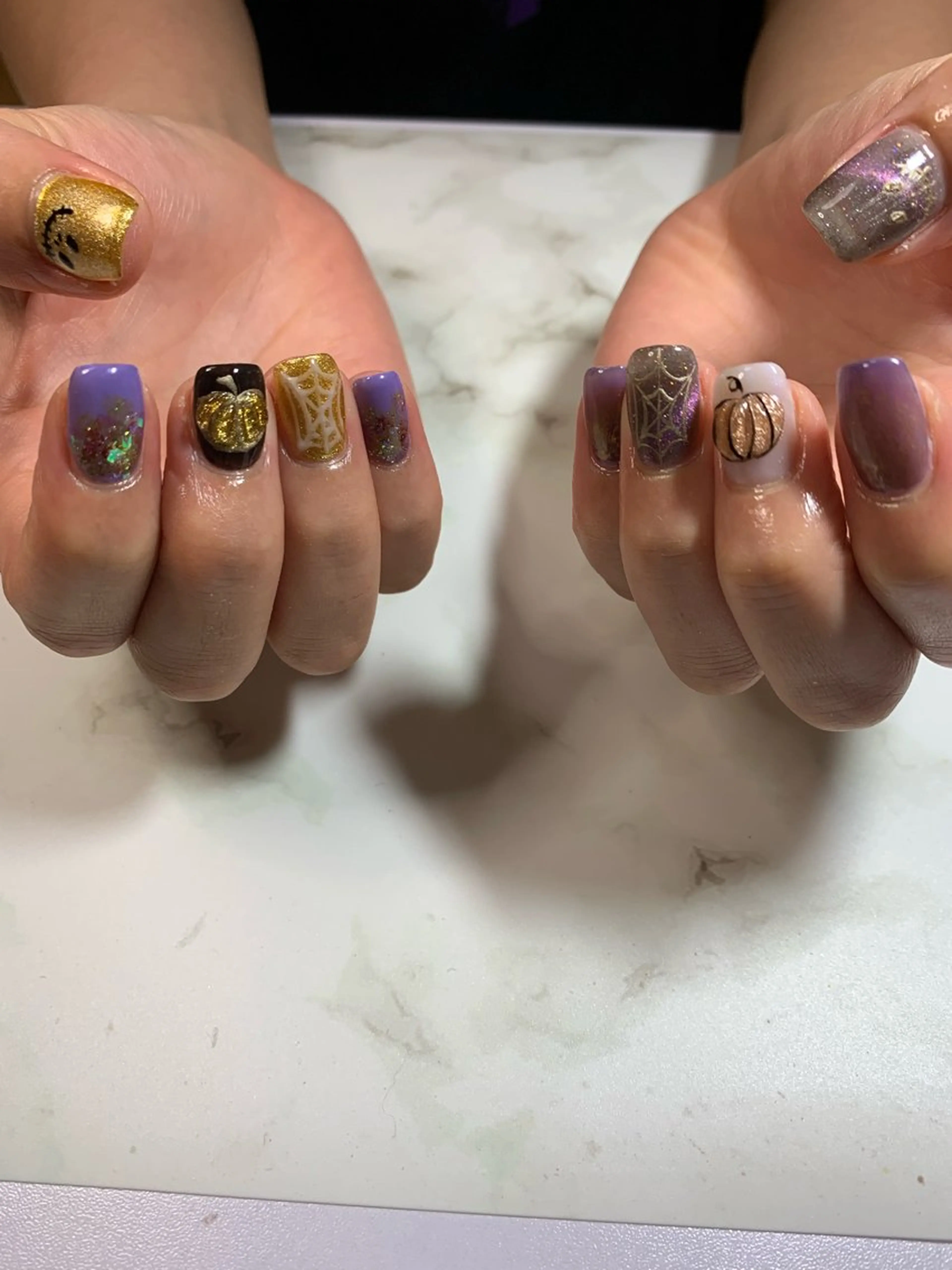 ネイル ハロウィン 北川 恭子のネイルデザイン