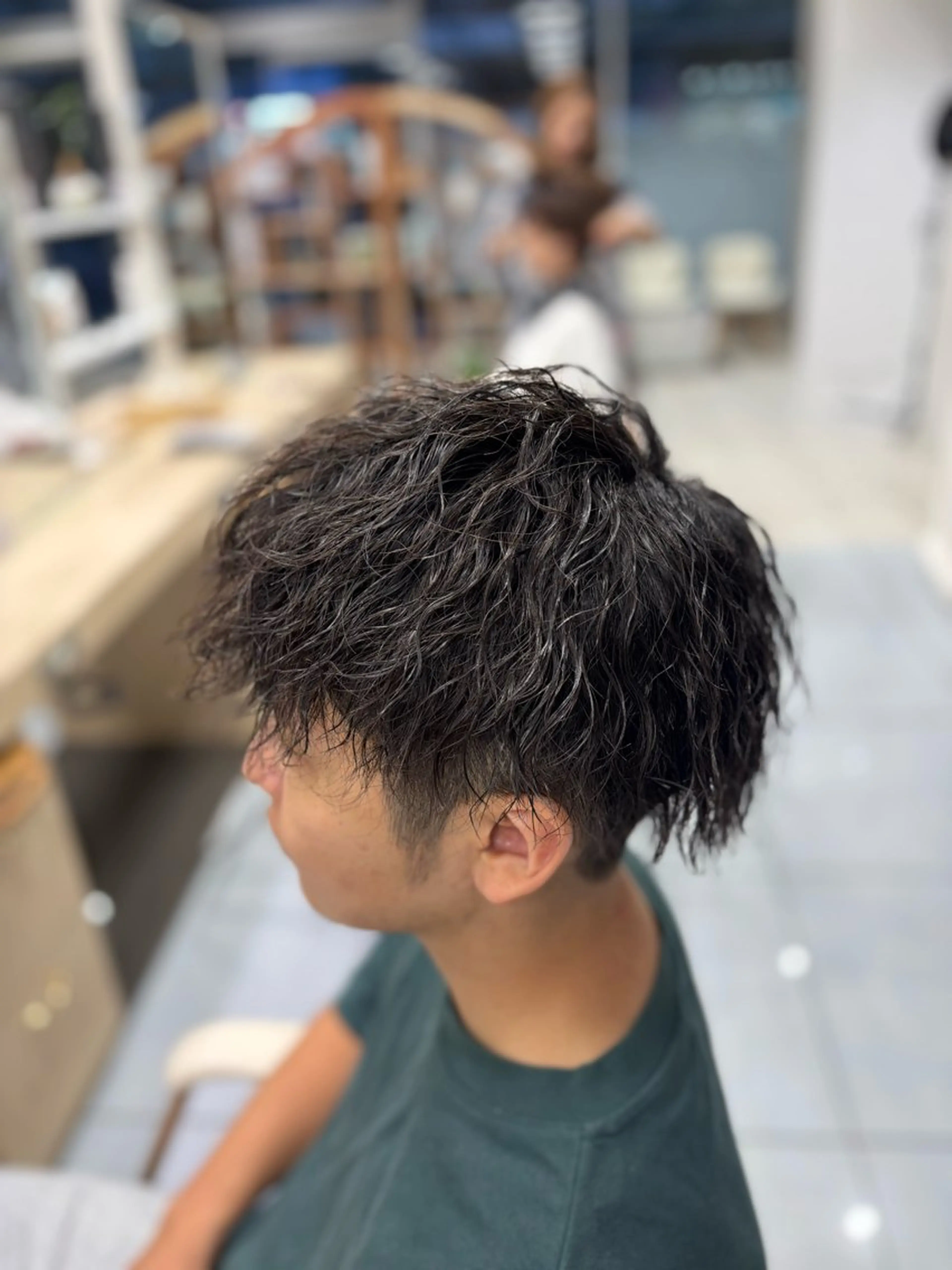 ショート パーマ メンズ カット パーマ メンズ特化韓国風 パーマスタイル/りんのヘアスタイル