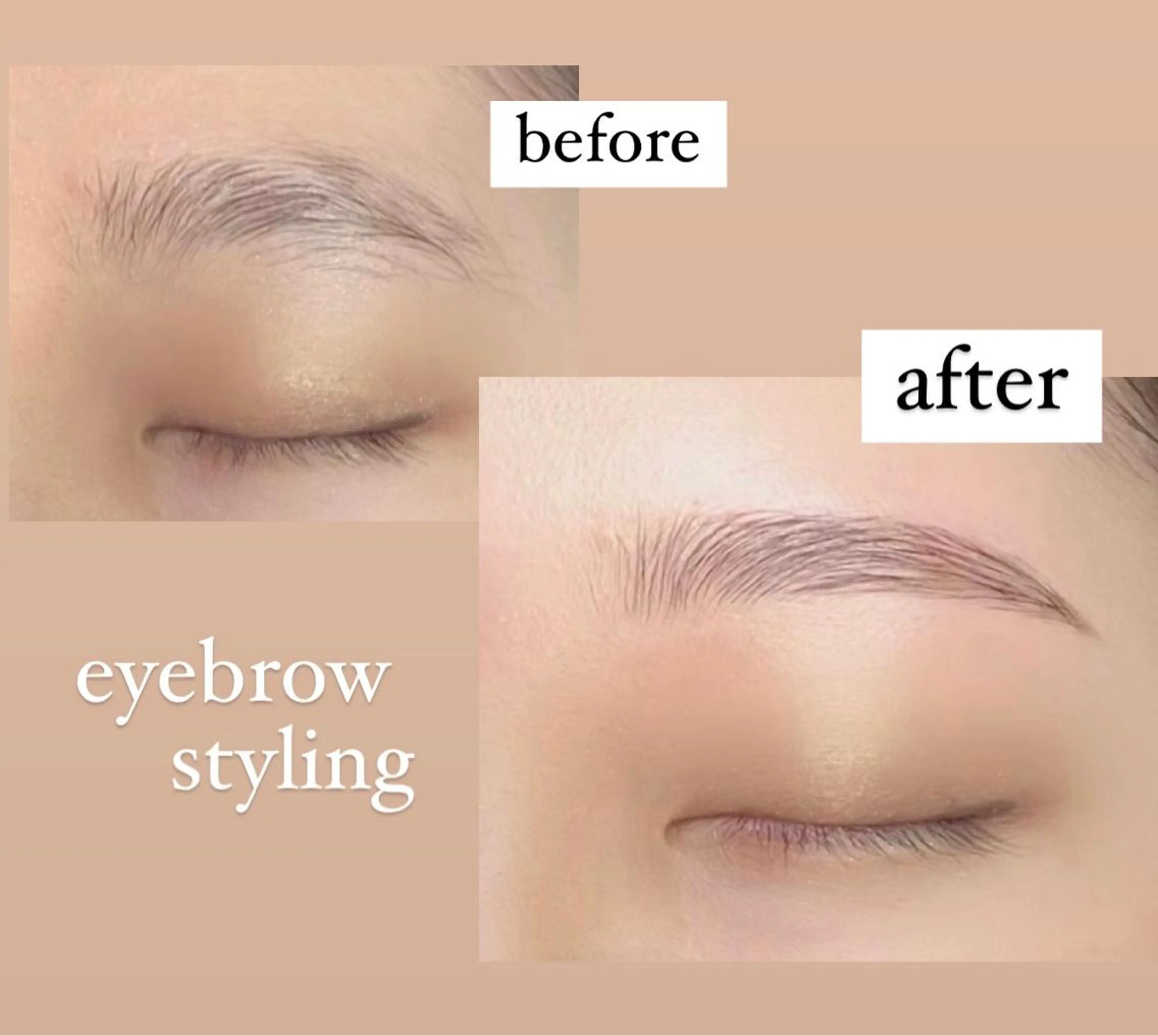 アイブロウスタイリング✨眉wax＋眉カット＋間引きでナチュラルな眉毛に✨の写真