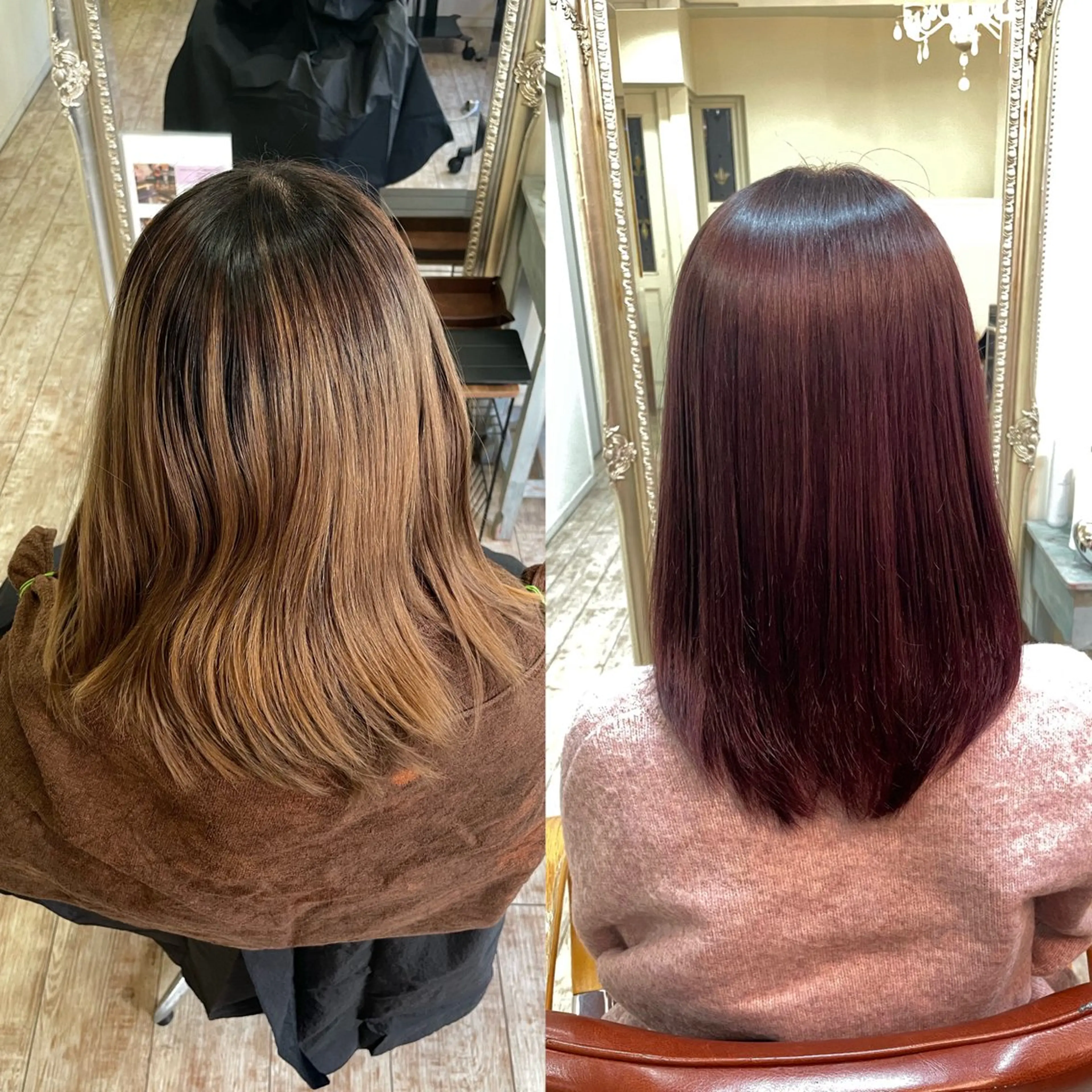 ミディアム カット ヘアカラー トリートメント 【髪質改善】 Wakanaのヘアスタイル