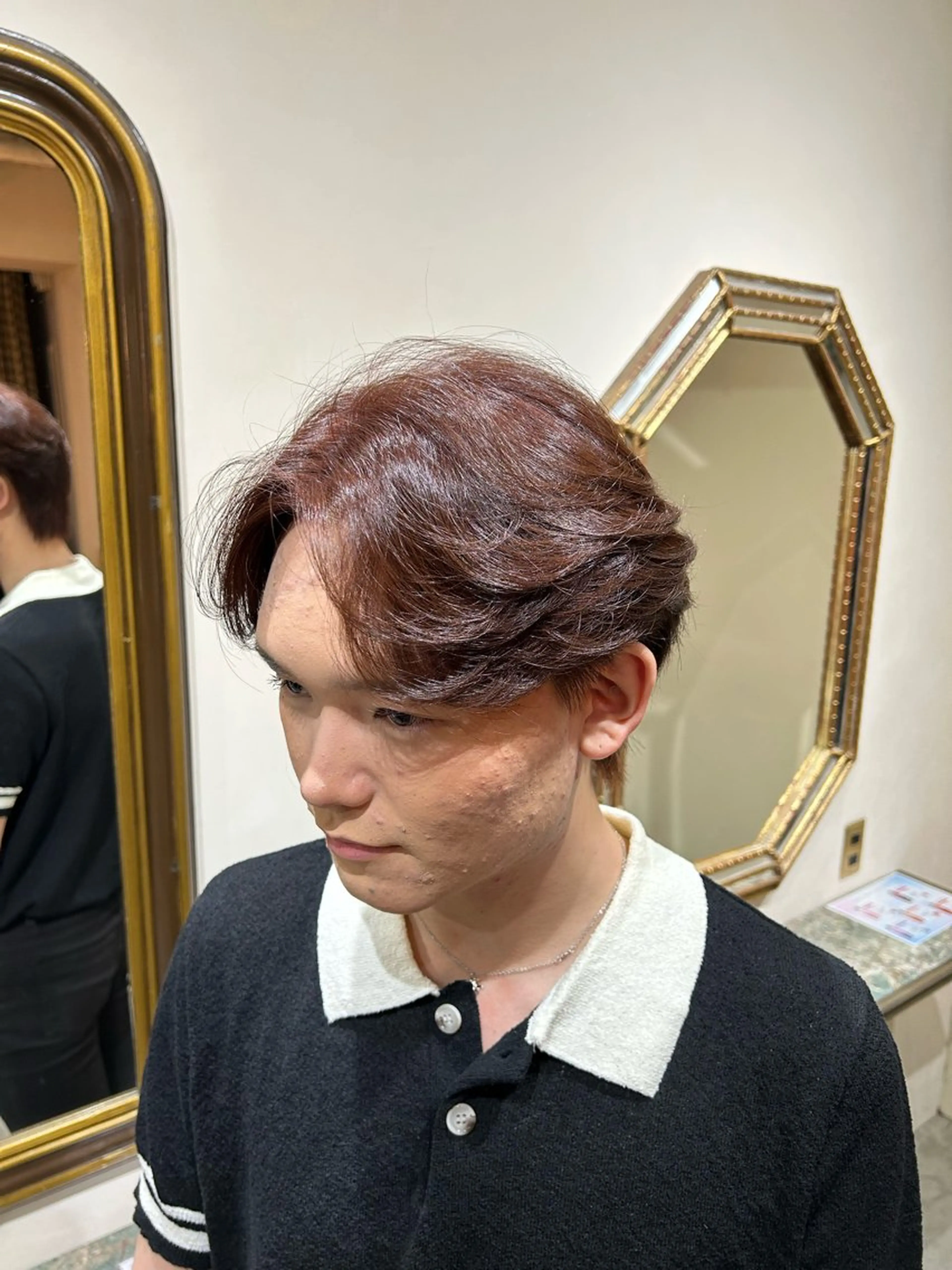 カラー メンズ カット ヘアカラー メンズパーマ眉毛 特化アユム🔥のヘアスタイル