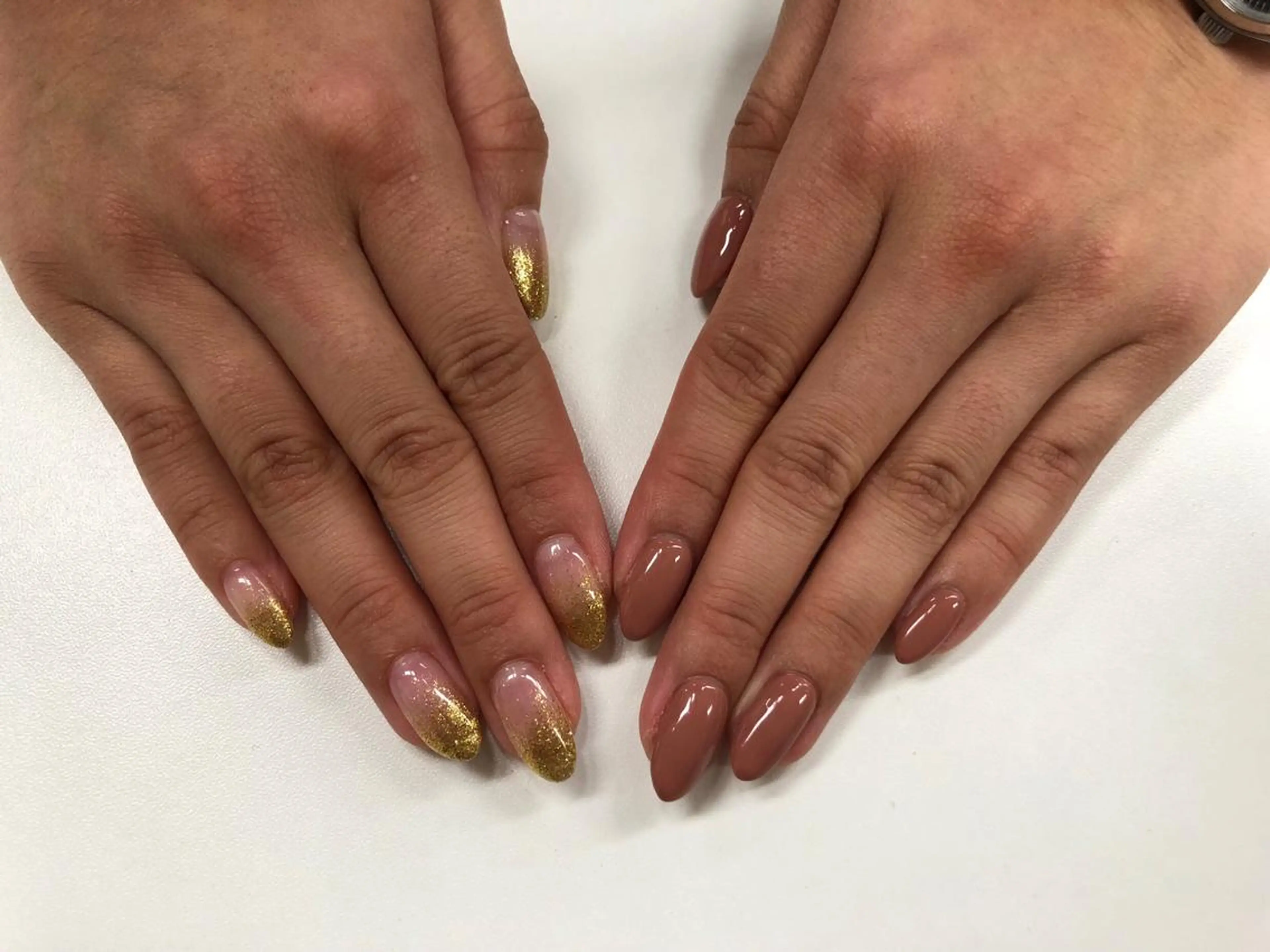 ネイル ラメ(グリッター) ラメグラデーション ワンカラーネイル 河野 弥月のネイルデザイン