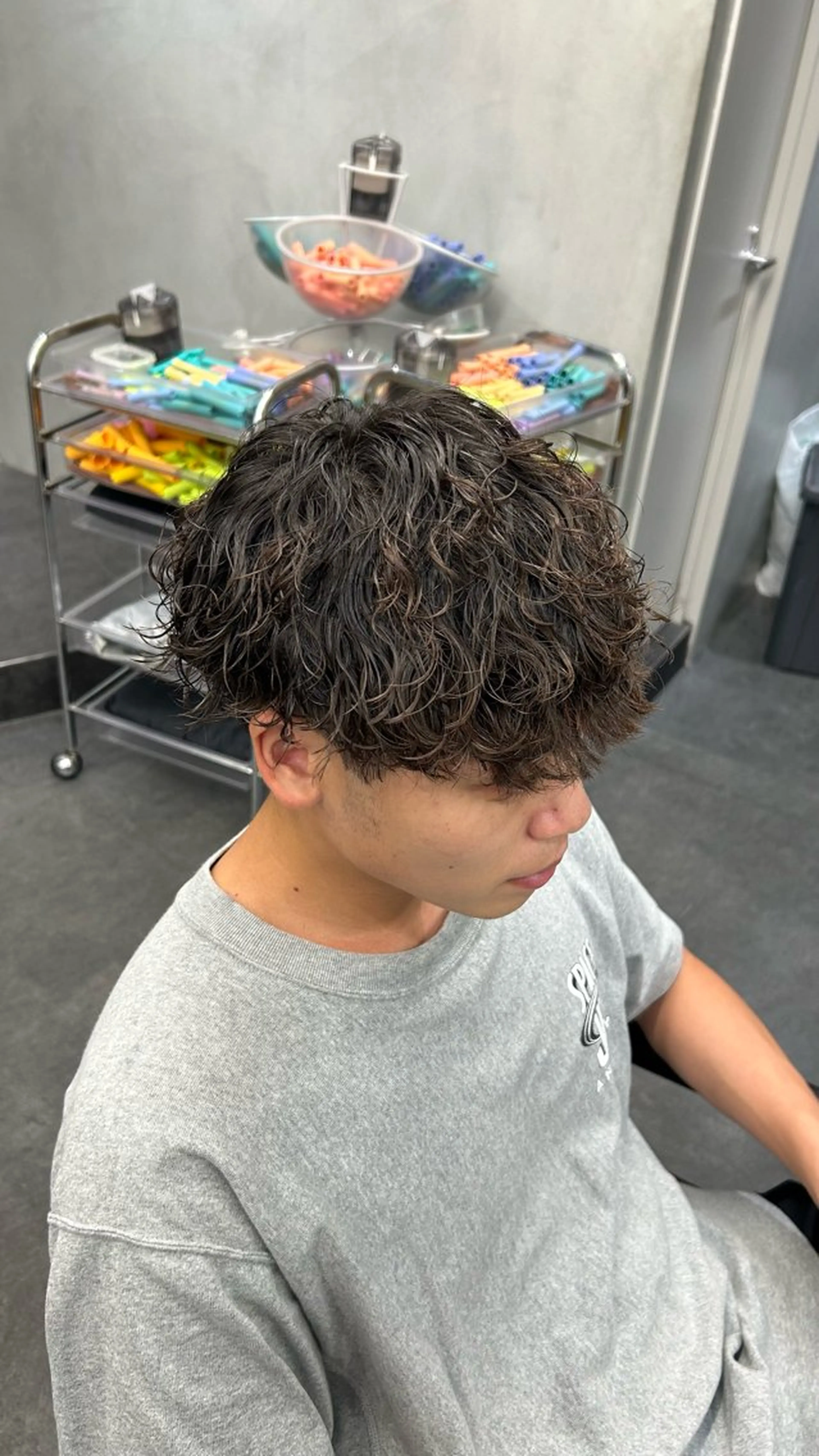 パーマ メンズ 藤平海音/fifth PARKのヘアスタイル