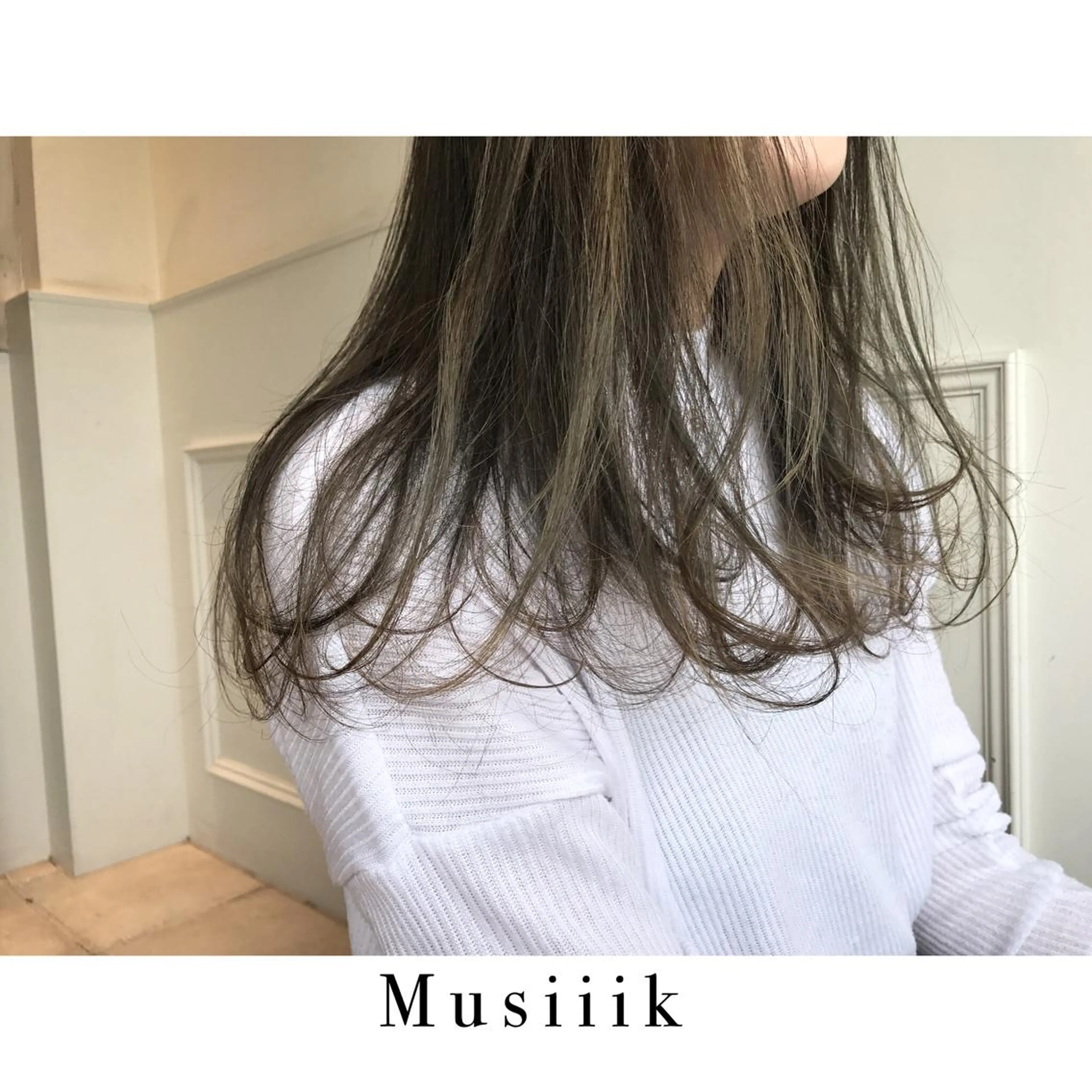 ロング カラー アッシュ オリーブアッシュ Musiiik hairのヘアスタイル