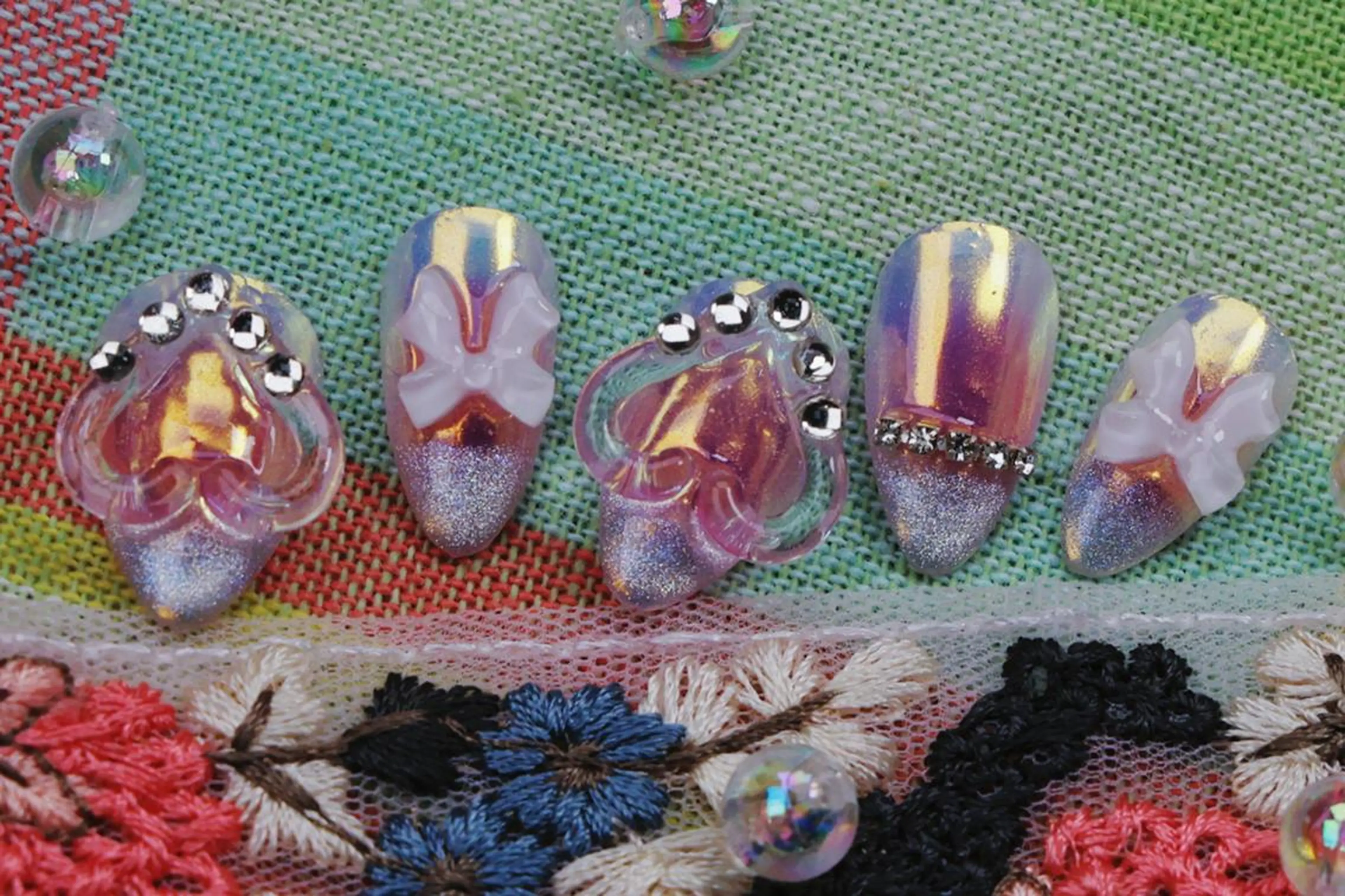 ネイル ハロウィン ロングネイル マグネットネイル スカルプネイル ネイルチップ ハンドネイル MSSugar Nailのネイルデザイン