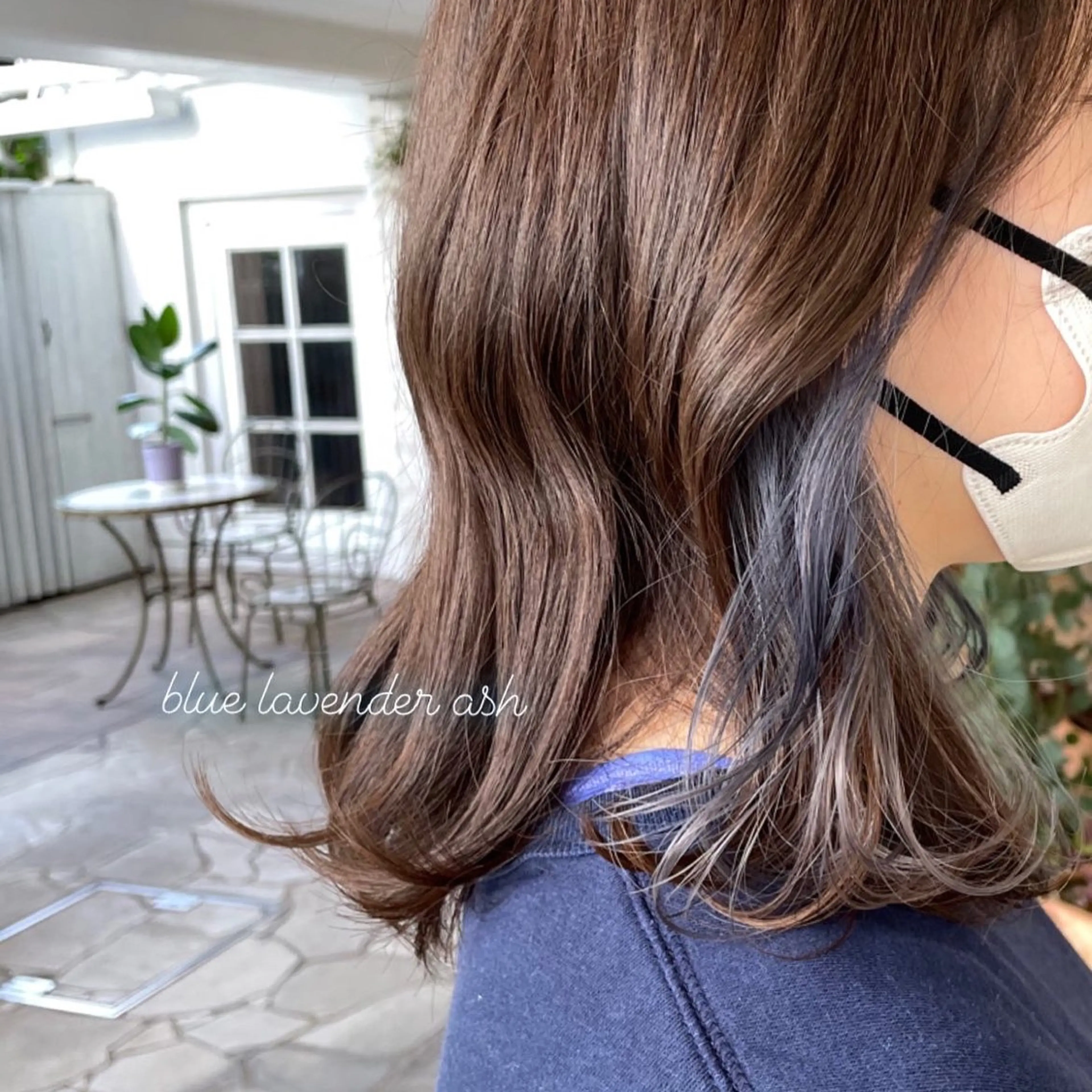 ミディアム アッシュ ピンク・ラベンダー/ レイヤー/NANAのヘアスタイル