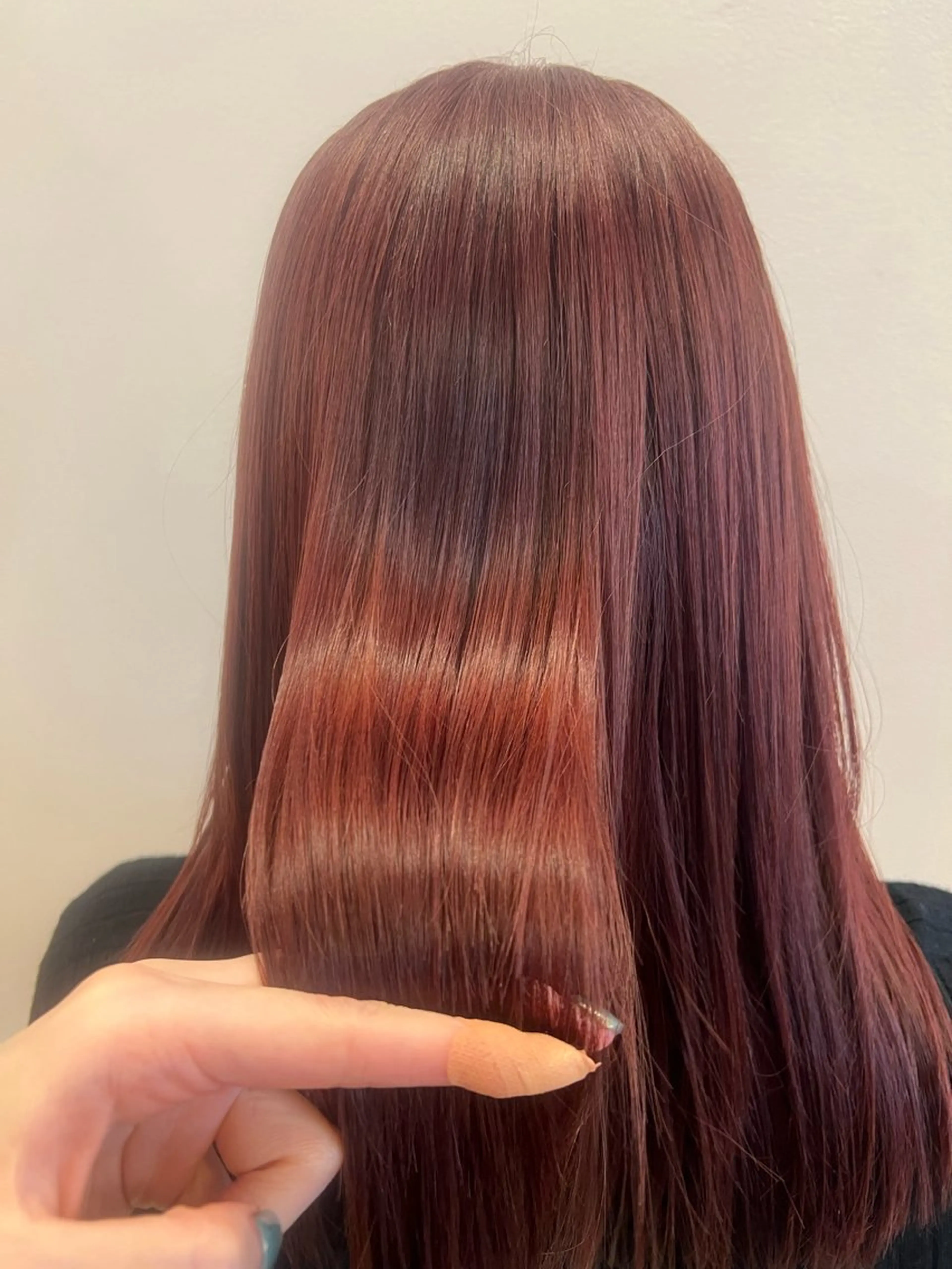 カラー レッドカラー 髪質改善 宮田 かやののヘアスタイル