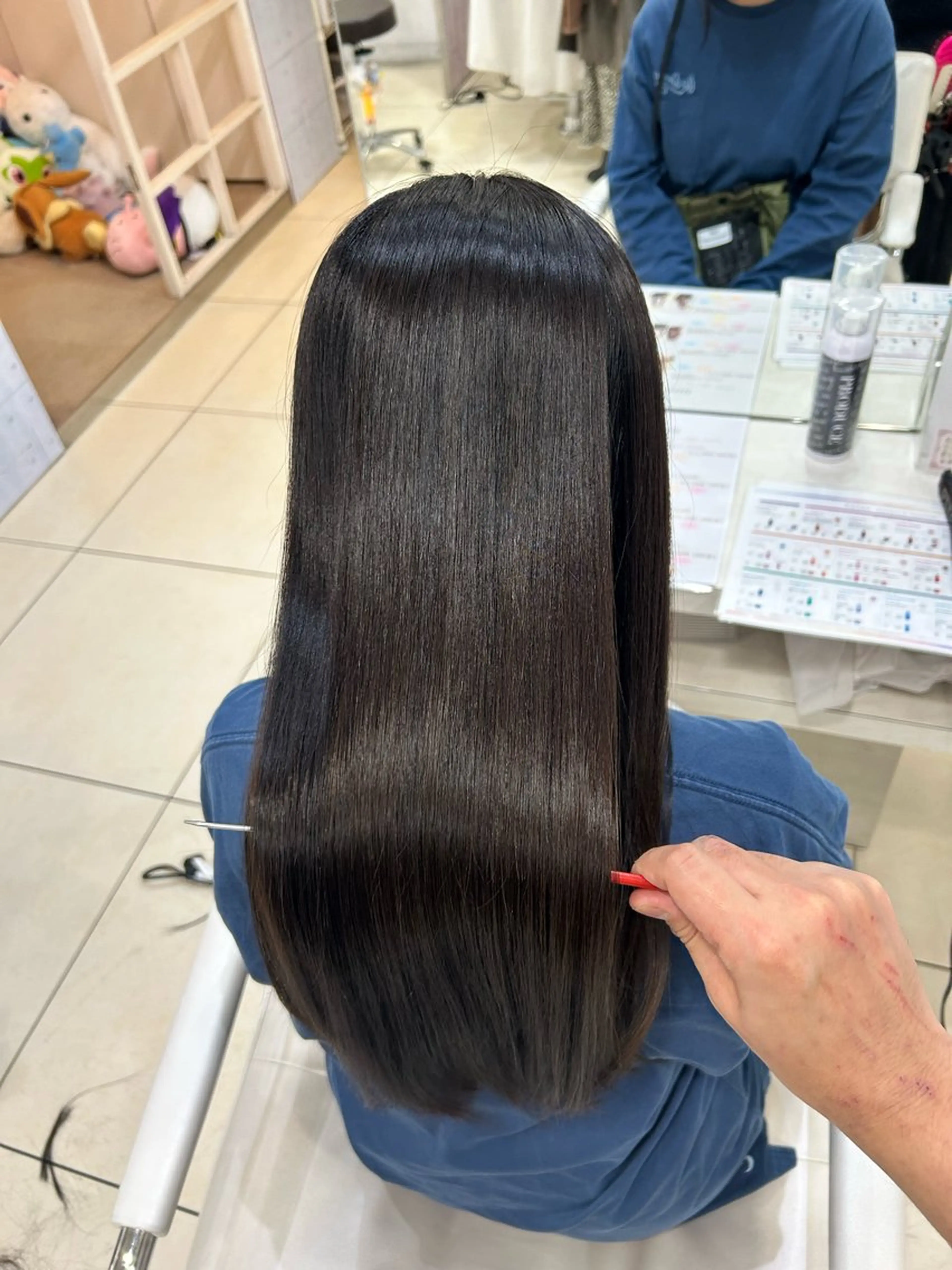 ロング カット ヘアカラー トリートメント 【髪質改善カラー】 瀧田嵐士🇰🇷のヘアスタイル