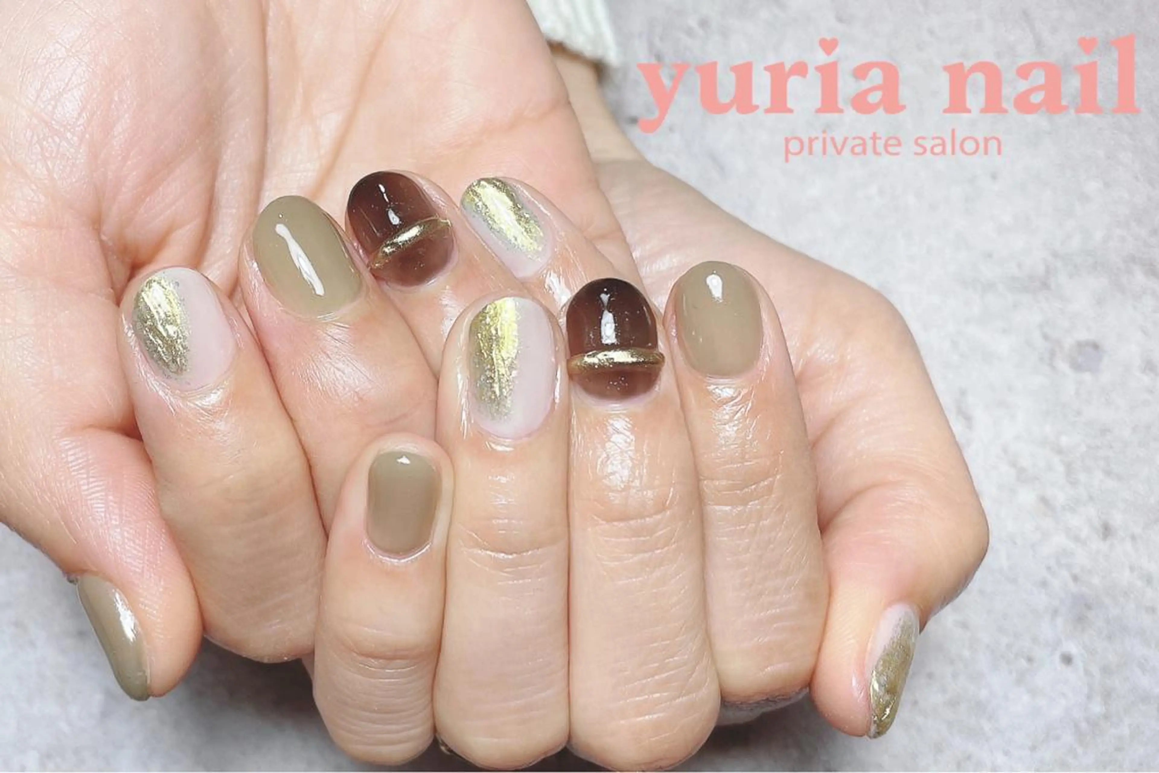 ネイル ジェルネイル ニュアンスネイル ピスタチオネイル 小林 ゆりあのネイルデザイン