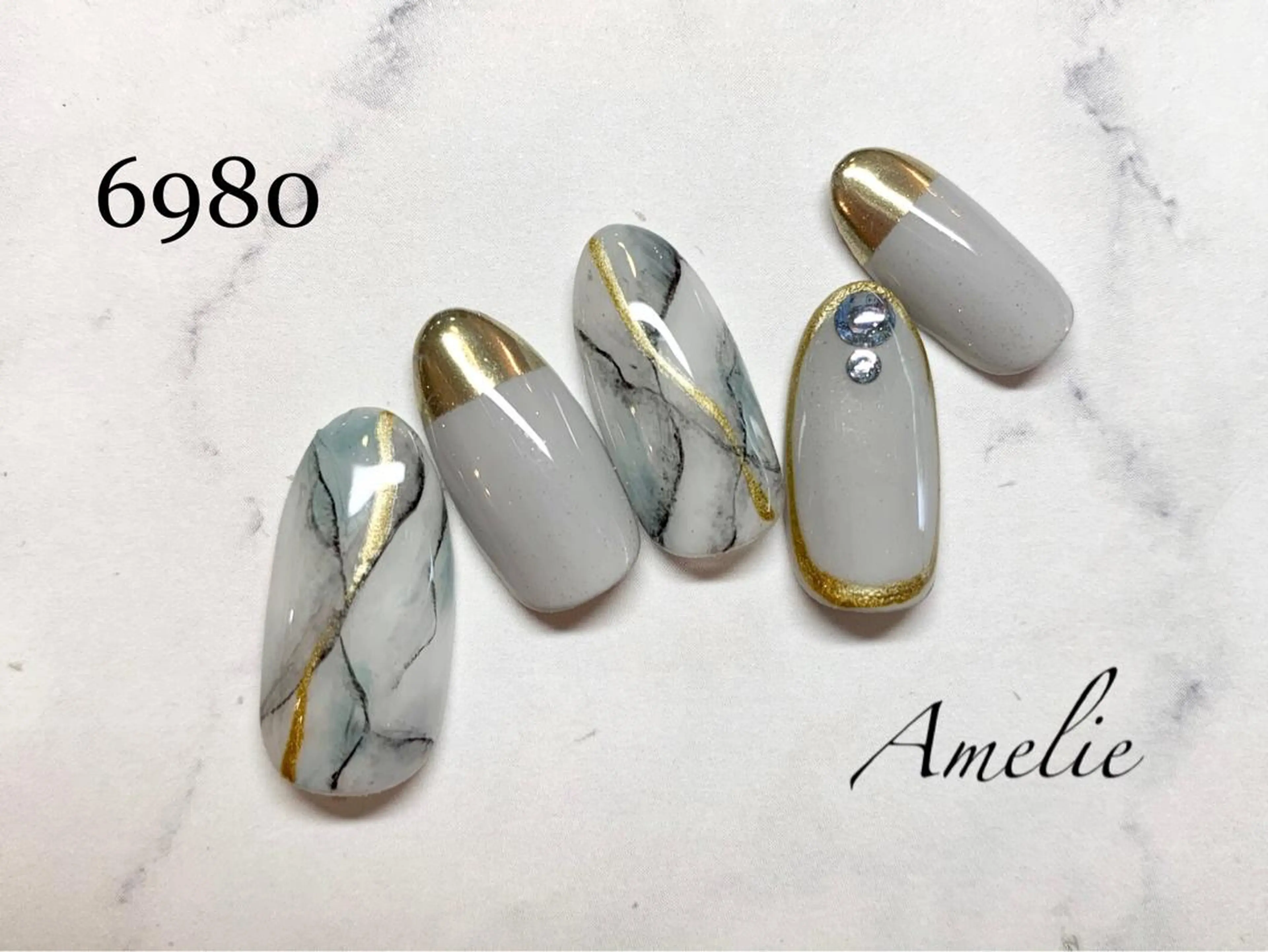 ネイル ハンドネイル いちじゅう あおいのネイルデザイン