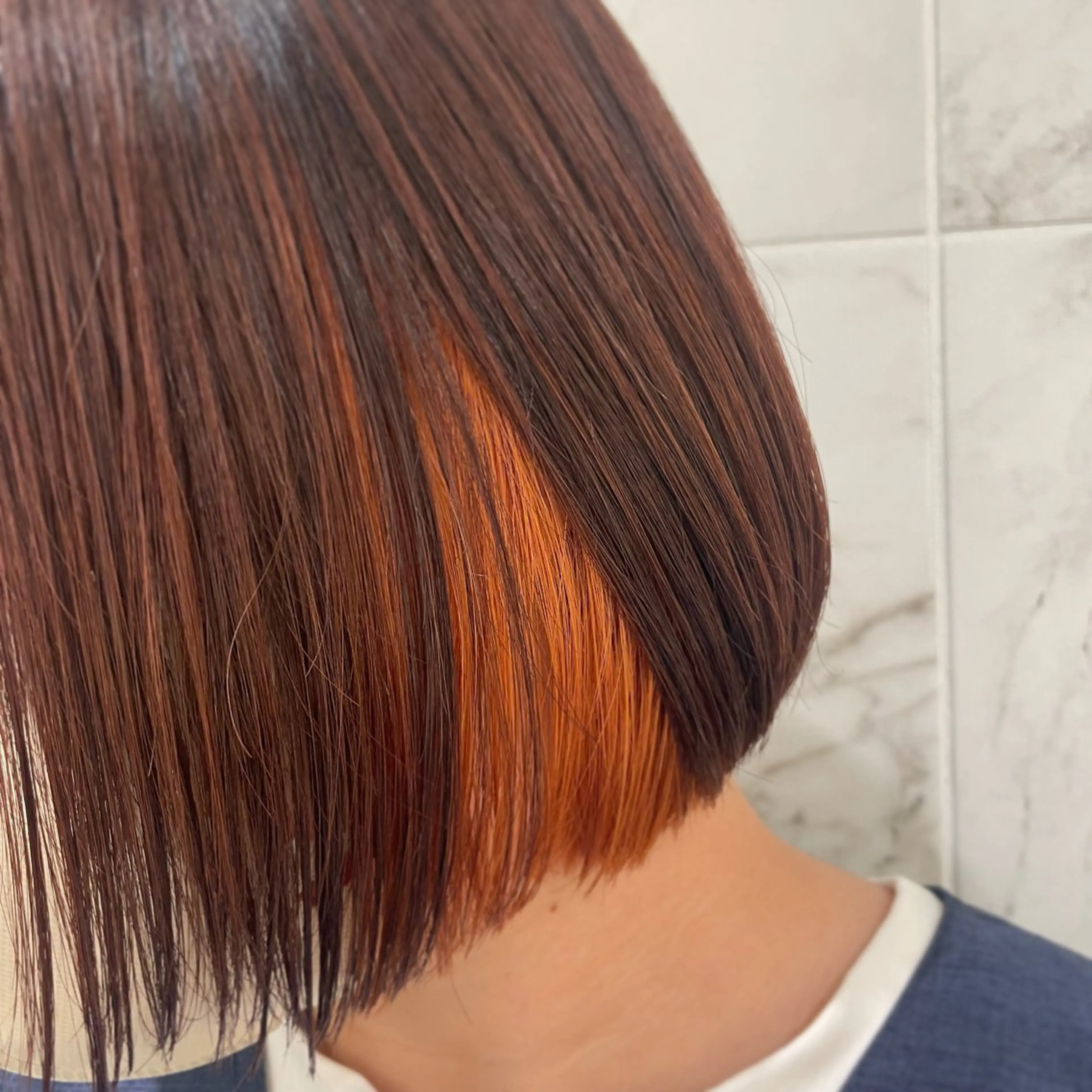 ミディアム カラー SANDRO所属・SANDRO eno☺︎のヘアスタイル