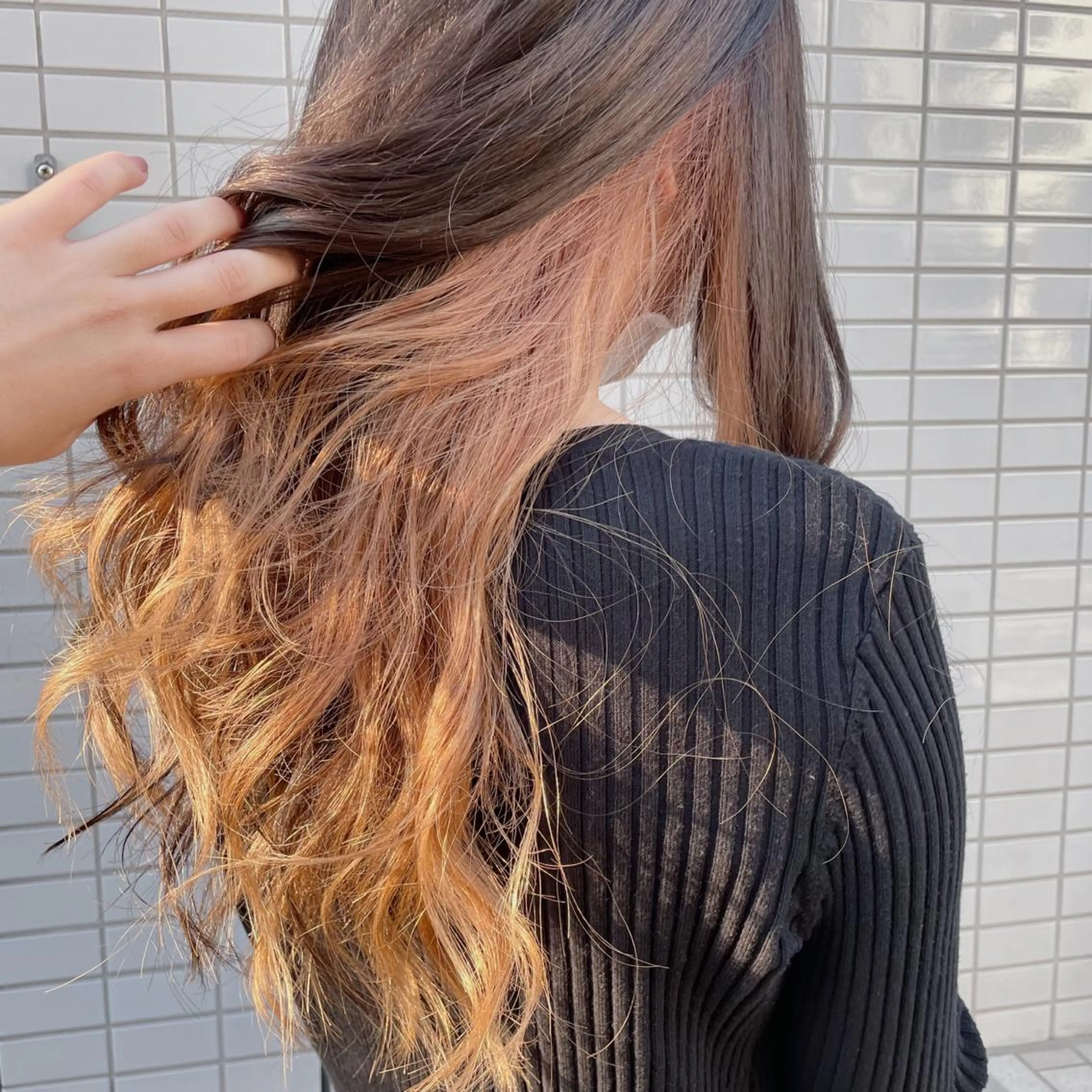 ロング カラー ヘアアレンジ なつき/艶ピンク/ girly hairのヘアスタイル