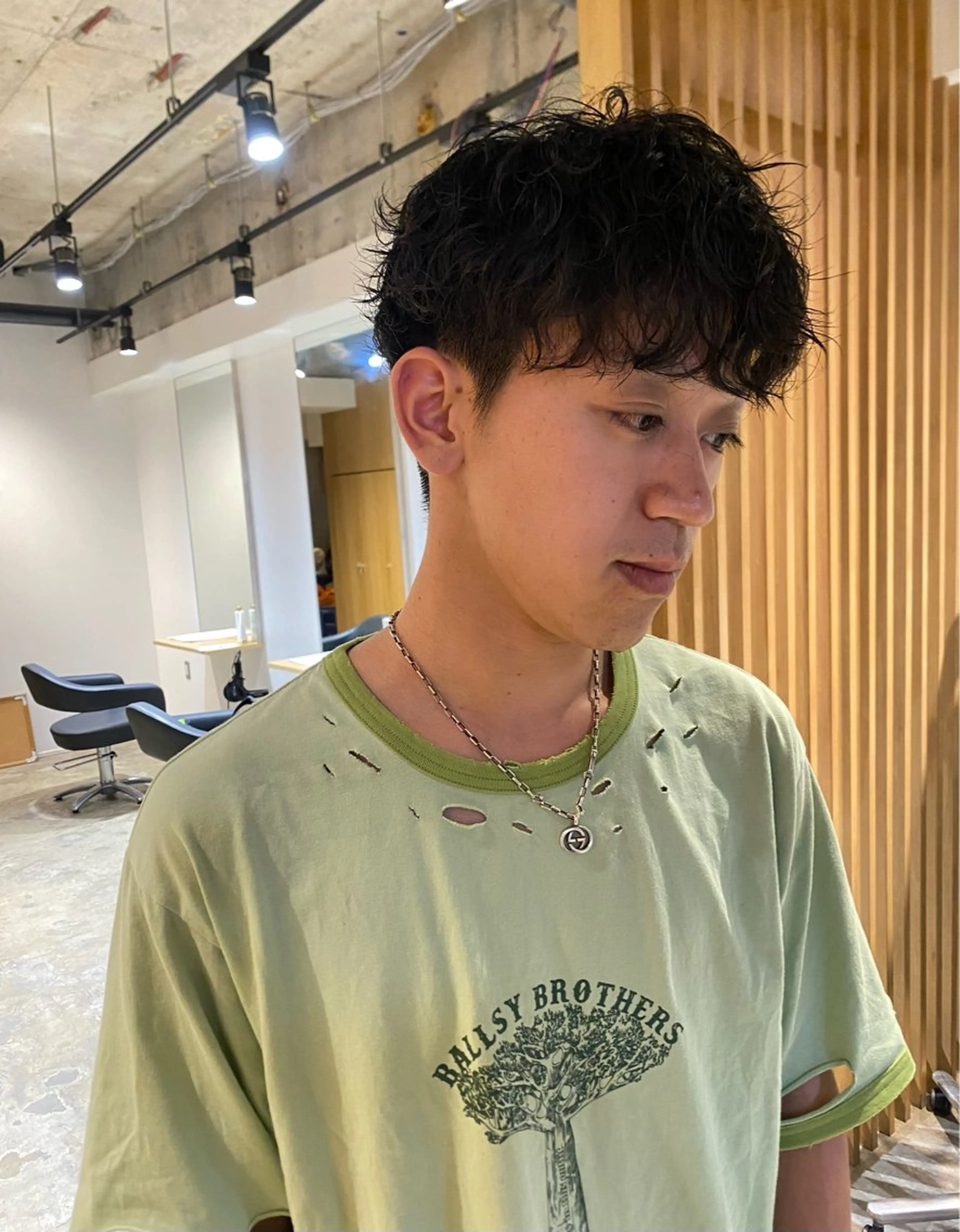 パーマ メンズ 🤎カット/ブリーチ /縮毛矯正/大宮🤎のヘアスタイル