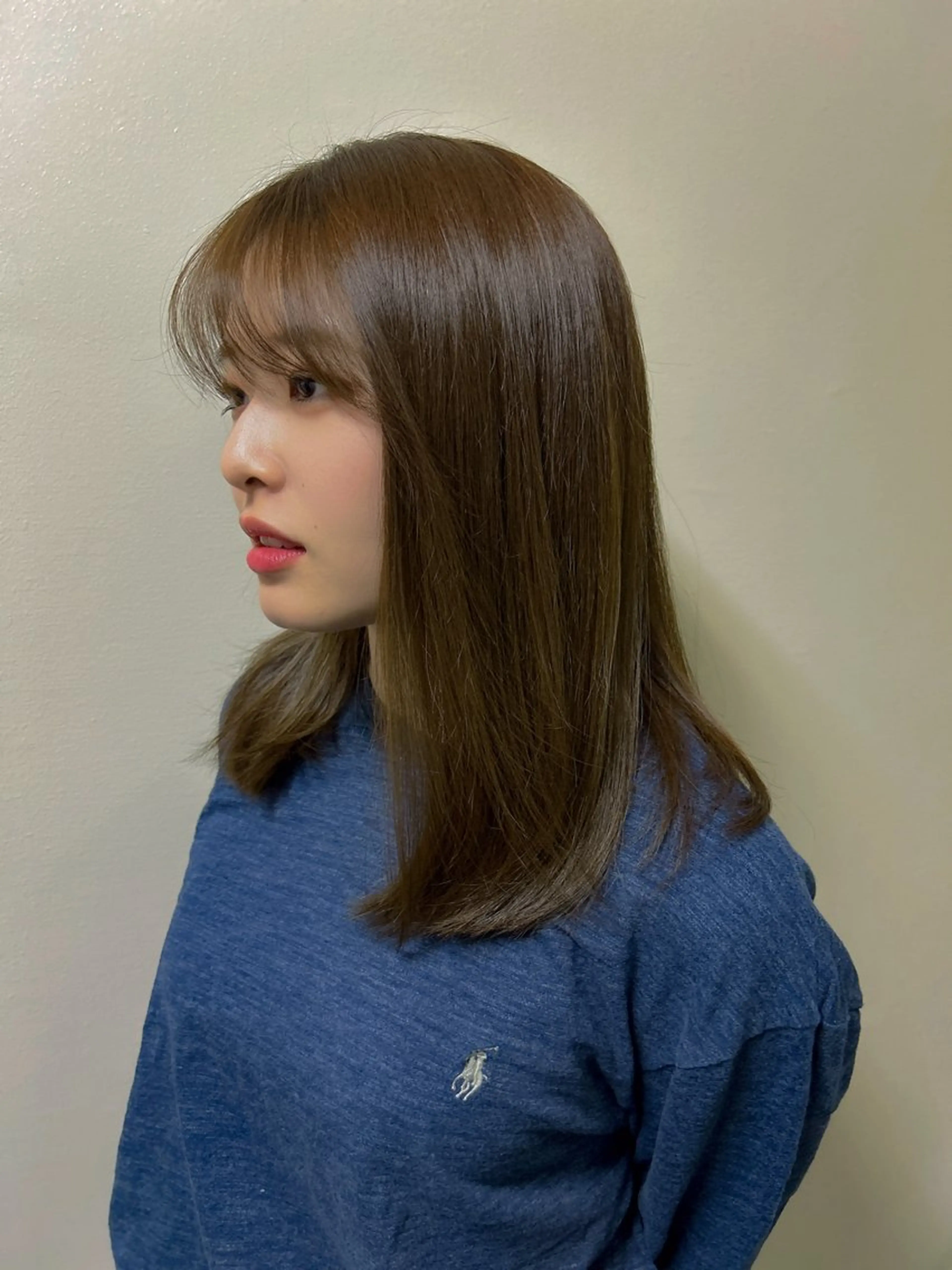 セミロング カラー ダブルカラー/ 透明感/SHISEIのヘアスタイル