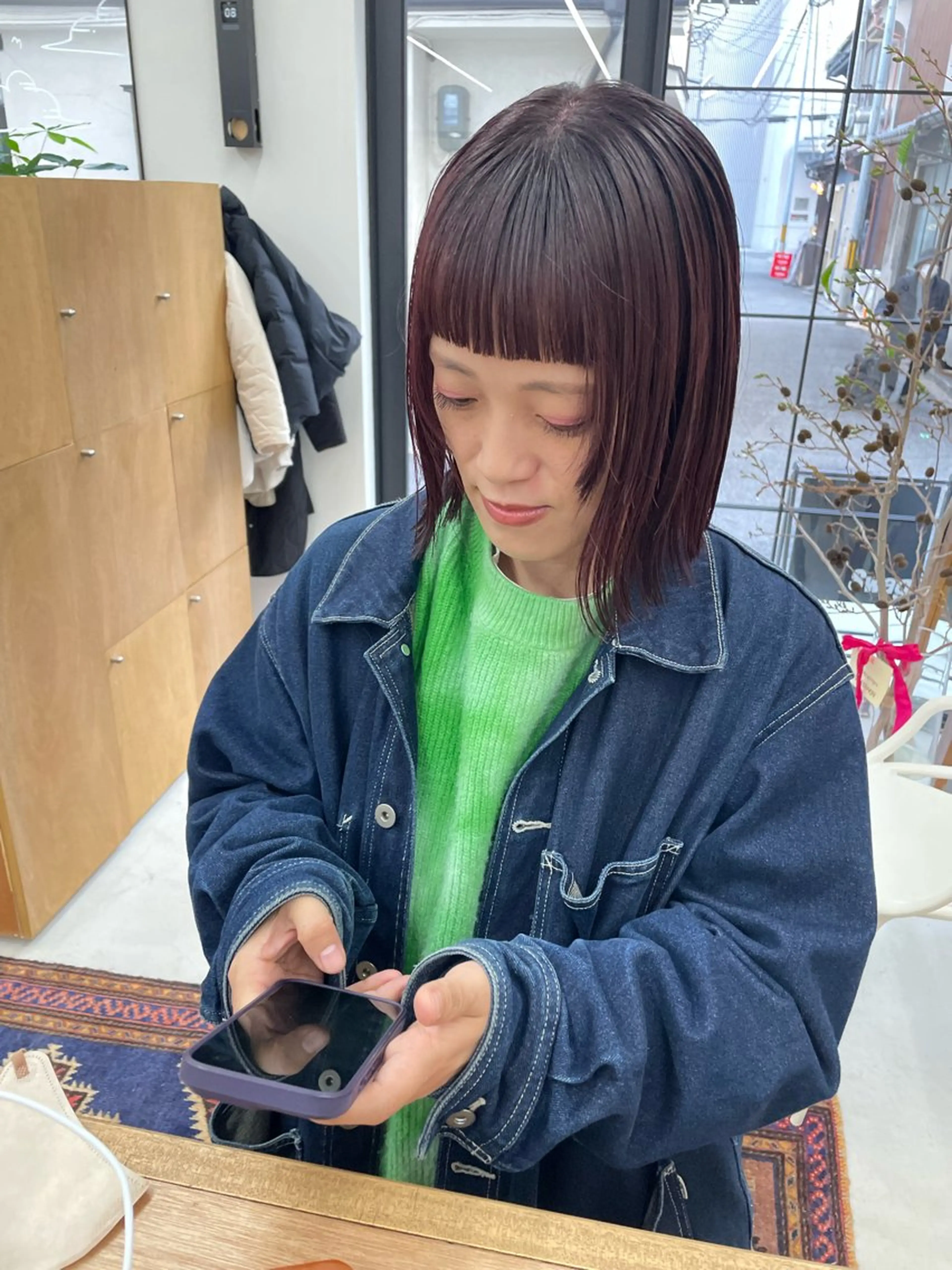 ミディアム カラー パーマ ヘアアレンジ メンズ カット ヘアカラー トリートメント tatsumi/ボブ ウルフ/レイヤーのヘアスタイル