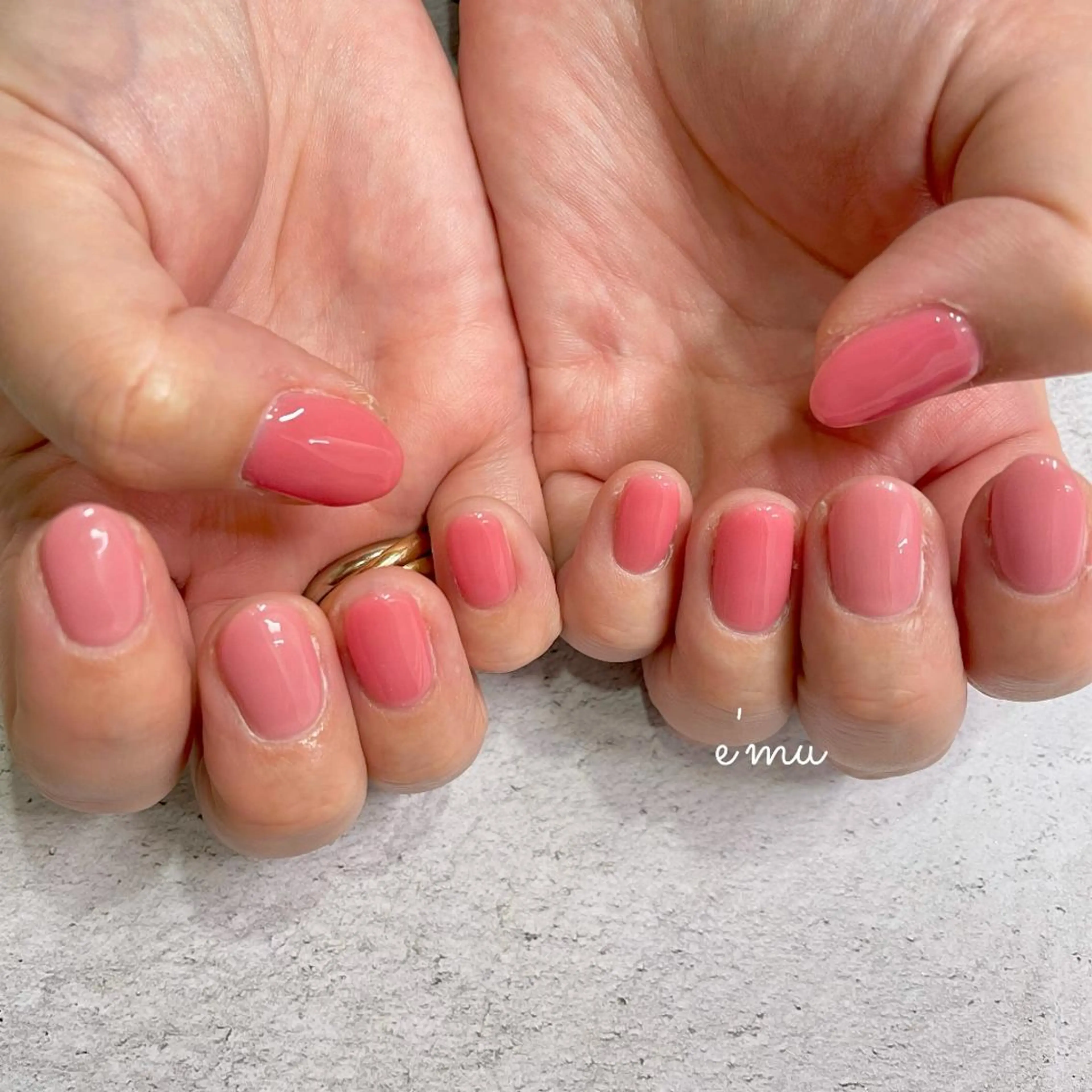 ネイル ワンカラーネイル ハンドネイル nail salon e'mu💐のネイルデザイン