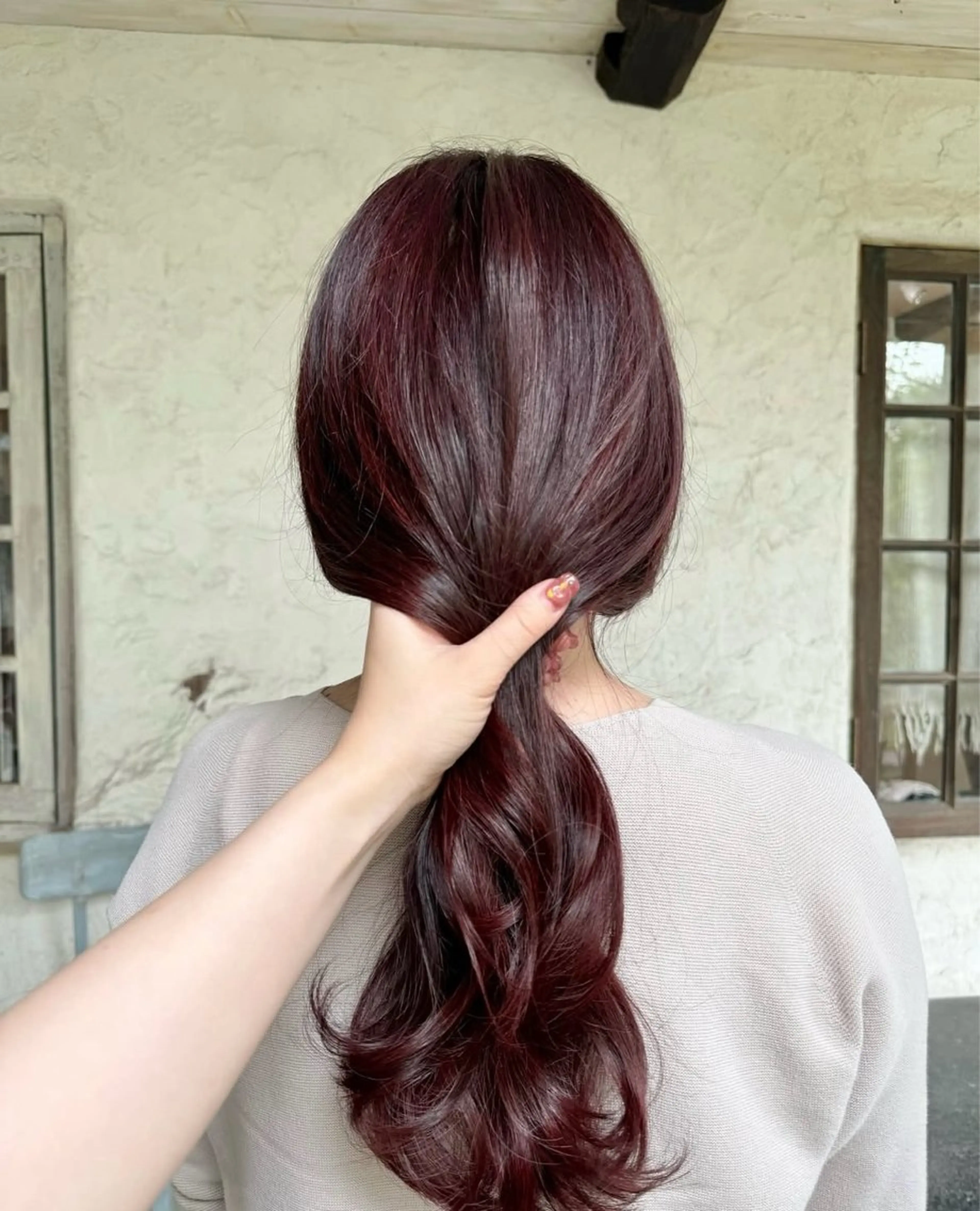 ロング 大橋 彩芽のヘアスタイル