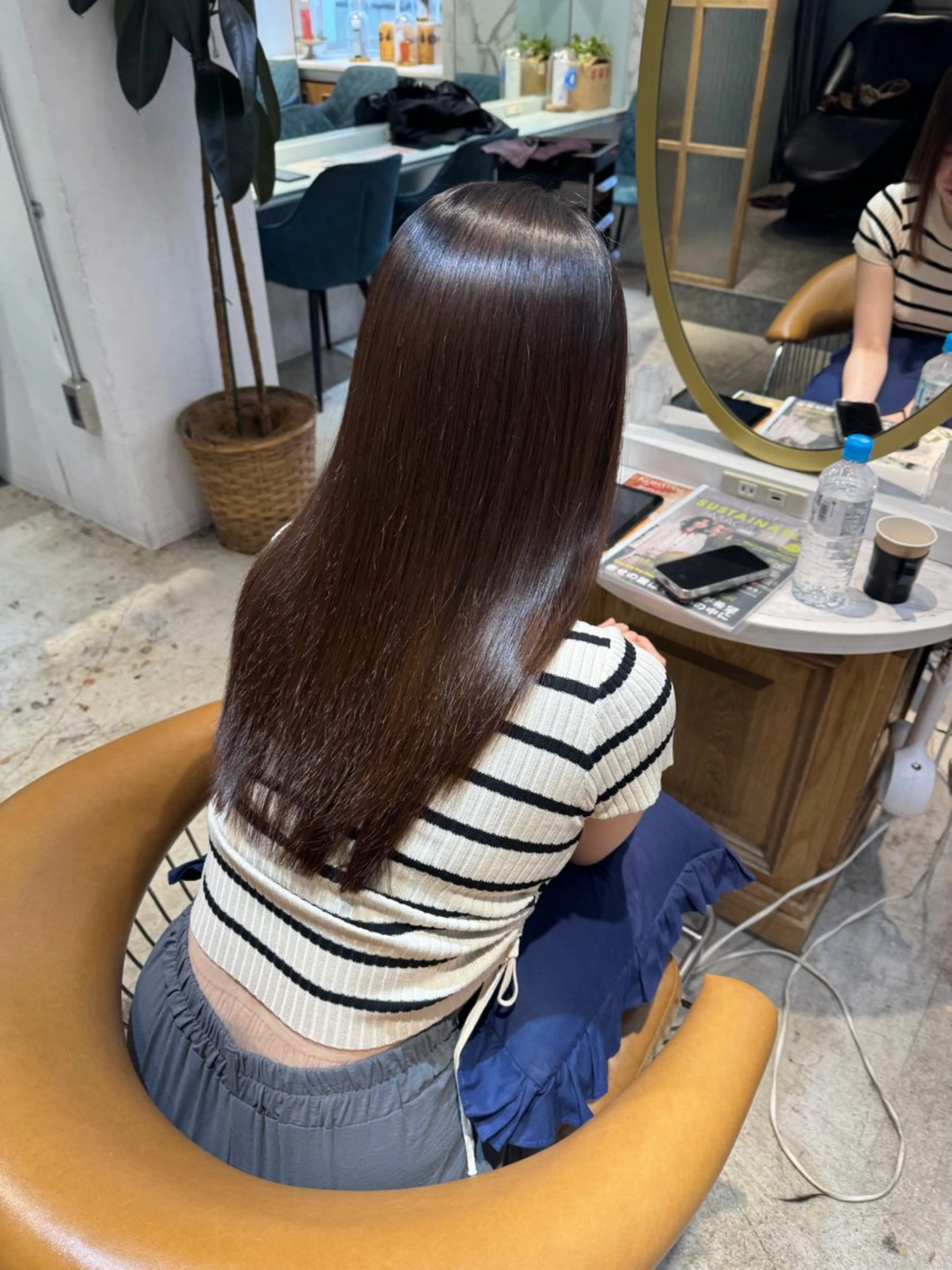 ロング 髪質改善 縮毛矯正 カット ヘアカラー トリートメント ヘアセット 髪質改善/ボブ /韓国/erikoのヘアスタイル