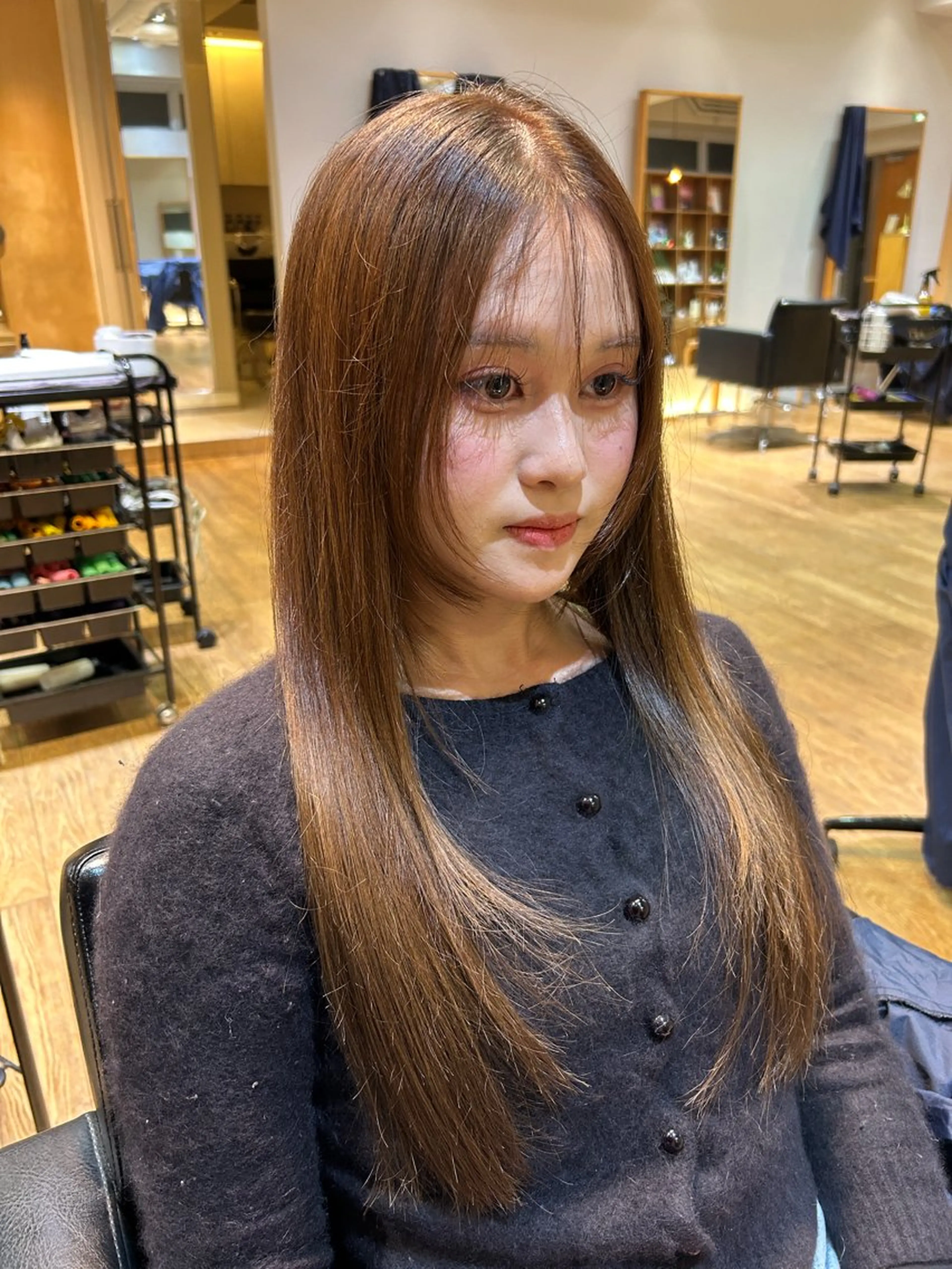 【縮毛矯正】プラストリートメントの写真