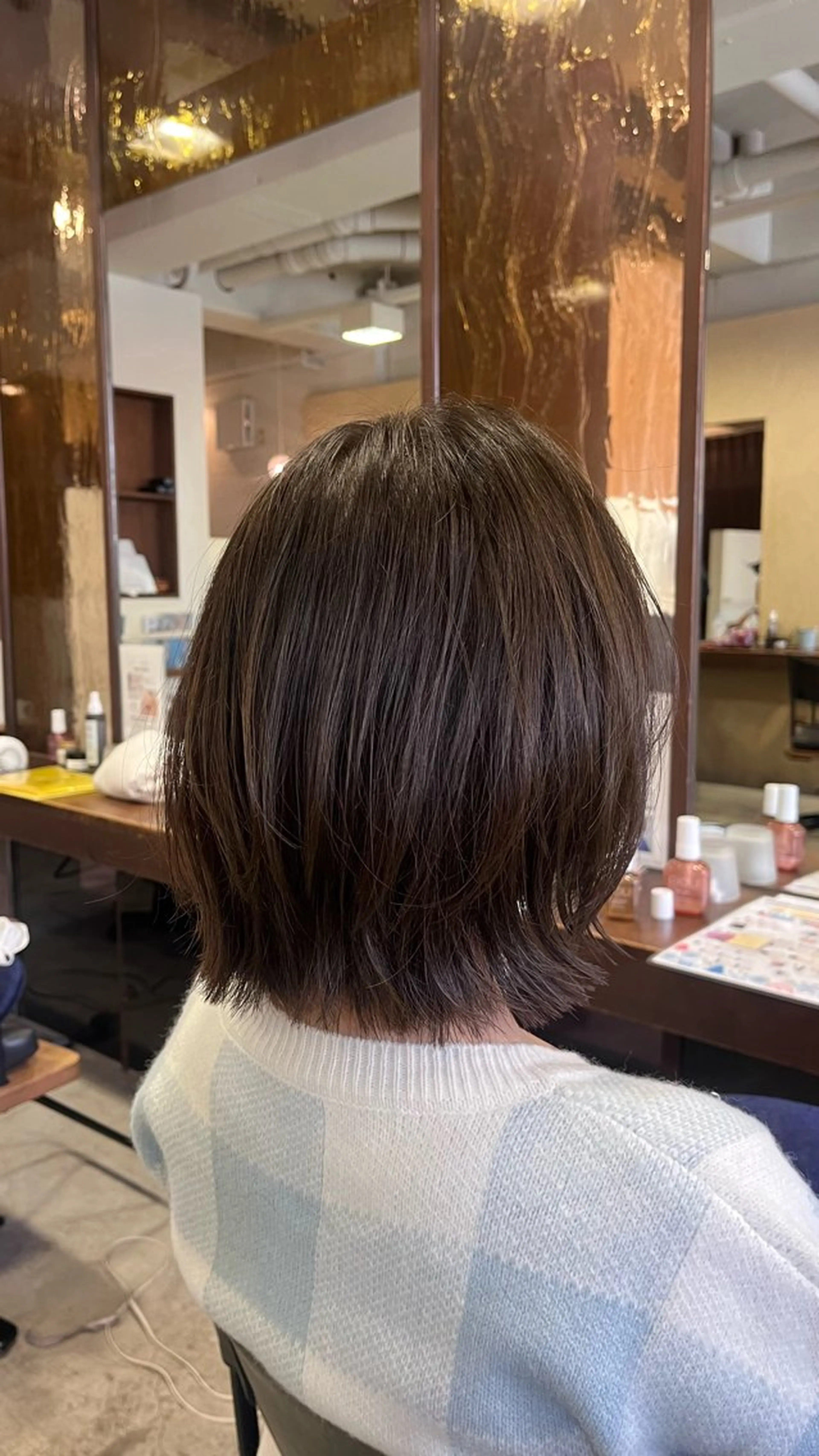 ショート ボブレイヤー ボブ レイヤーカット 田中 鈴乃のヘアスタイル